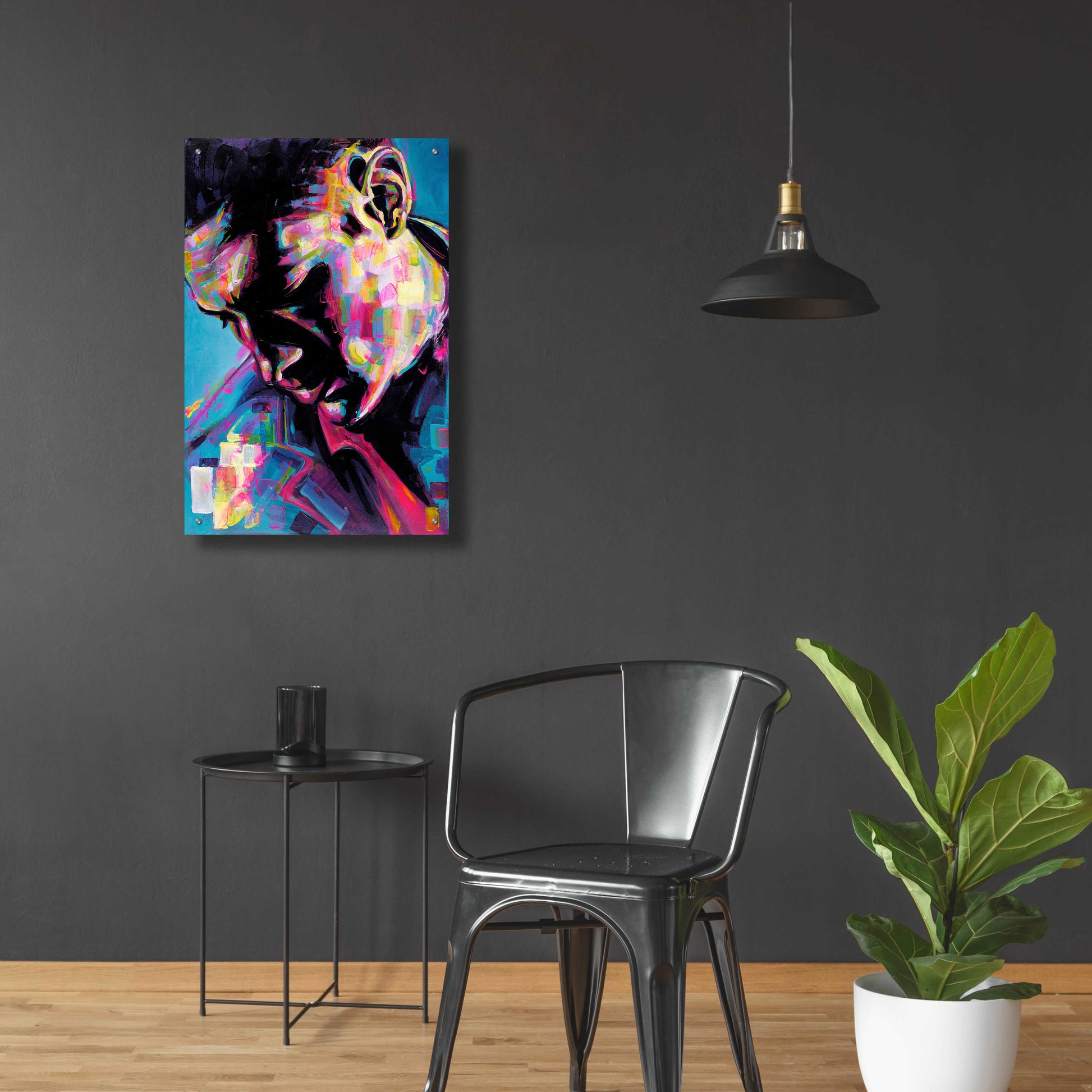 Epic Art 'Poser' by Grey, Acrylic Glass Wall Art,24x36