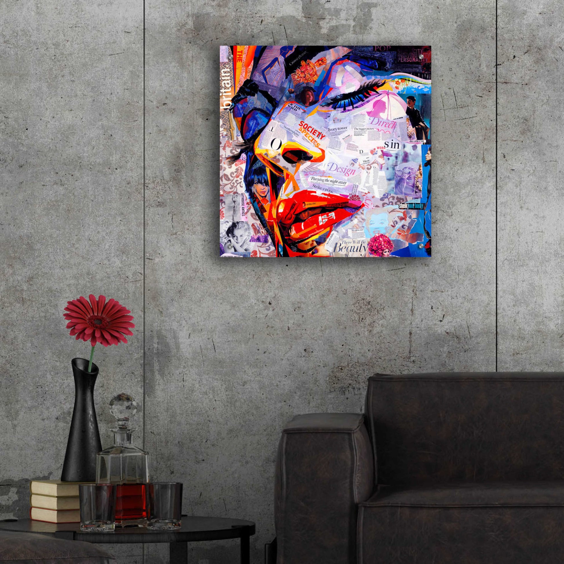 Epic Art 'Society' by Grey, Acrylic Glass Wall Art,24x24