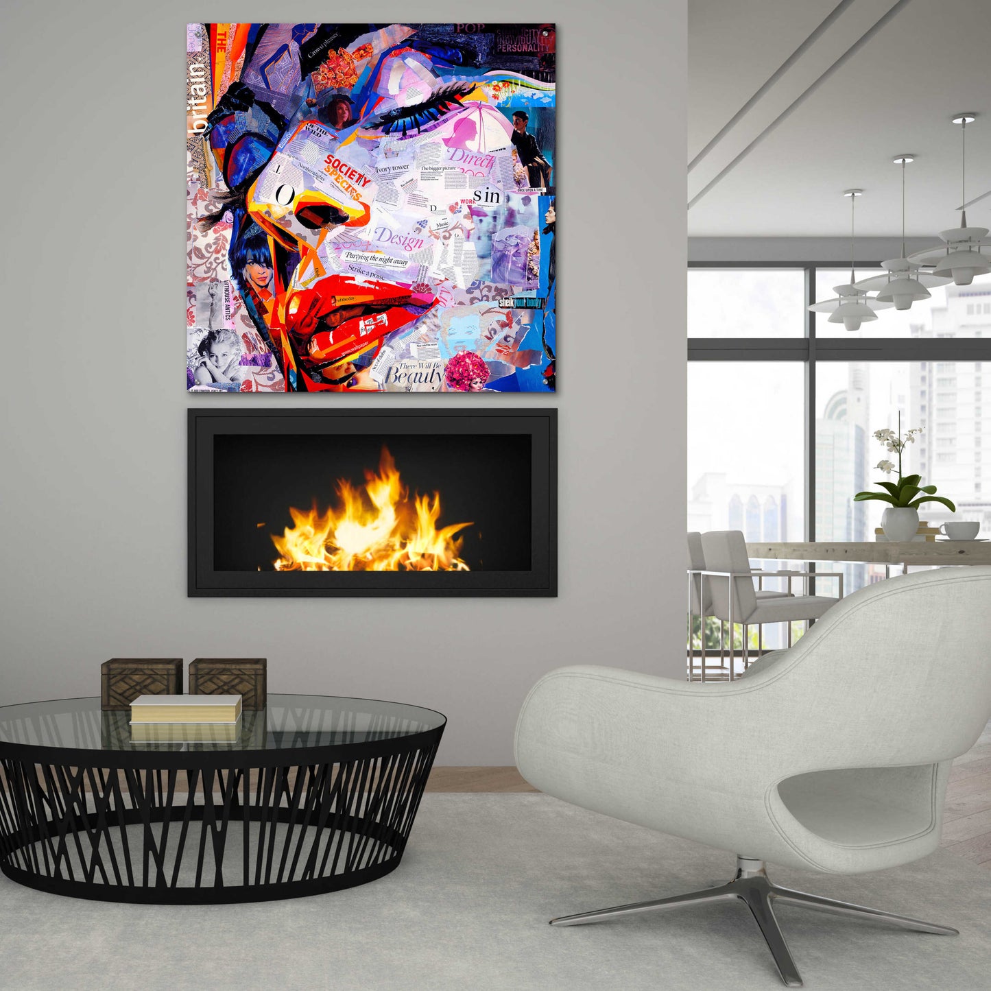 Epic Art 'Society' by Grey, Acrylic Glass Wall Art,36x36