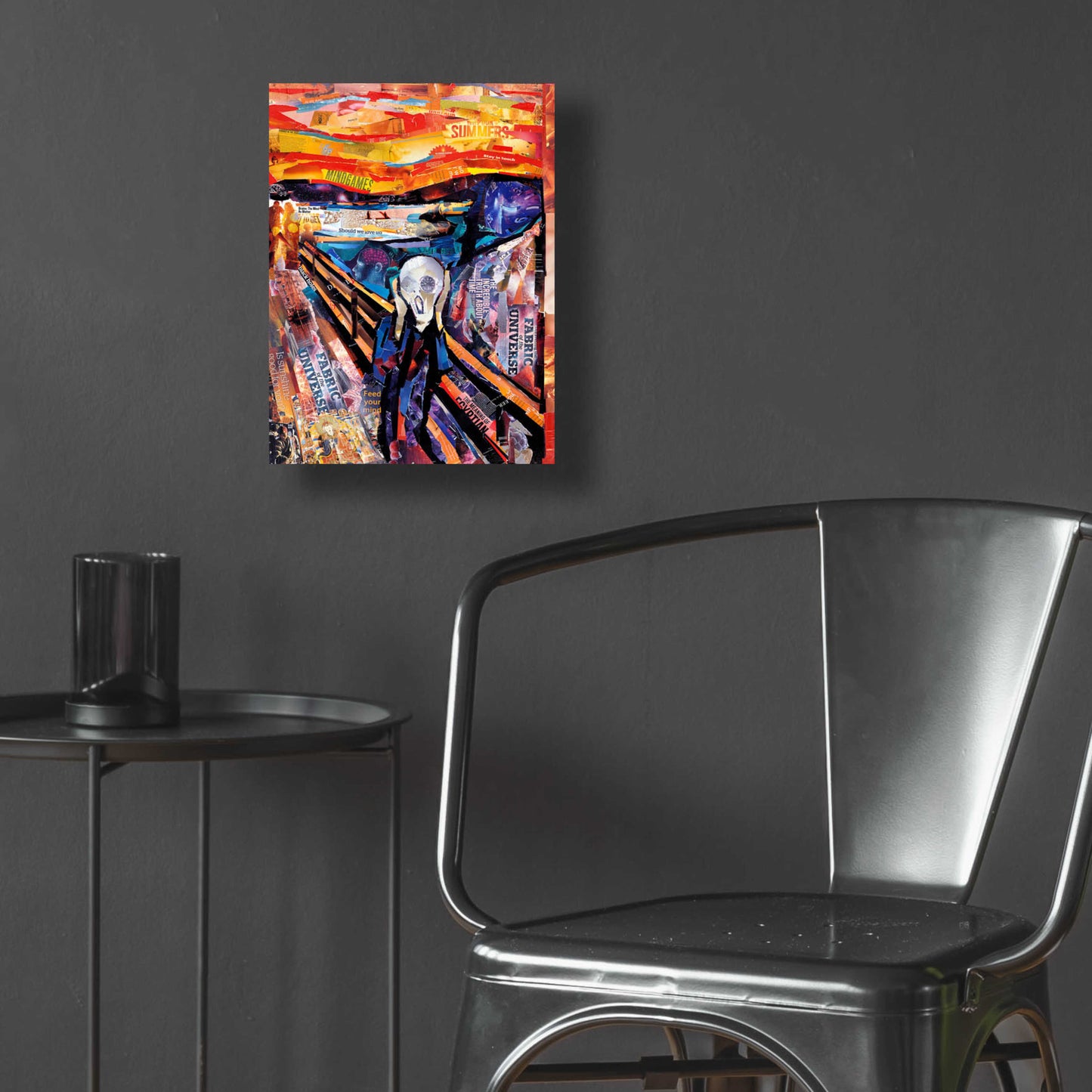 Epic Art 'The Scream' by Grey, Acrylic Glass Wall Art,12x16