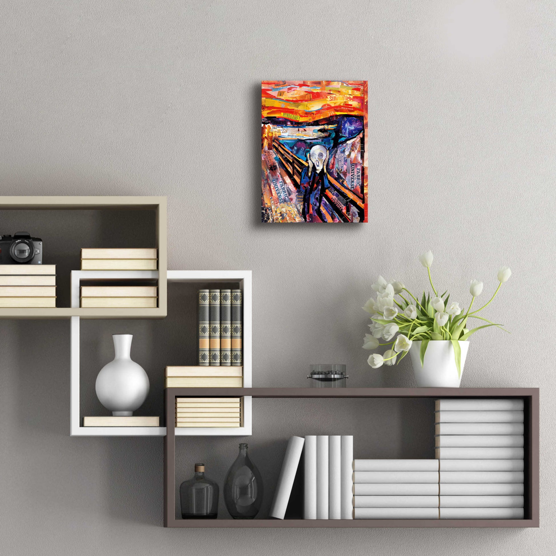 Epic Art 'The Scream' by Grey, Acrylic Glass Wall Art,12x16