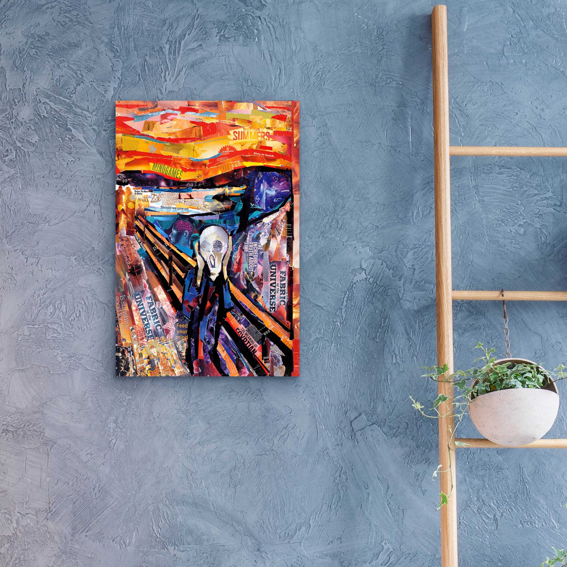 Epic Art 'The Scream' by Grey, Acrylic Glass Wall Art,16x24