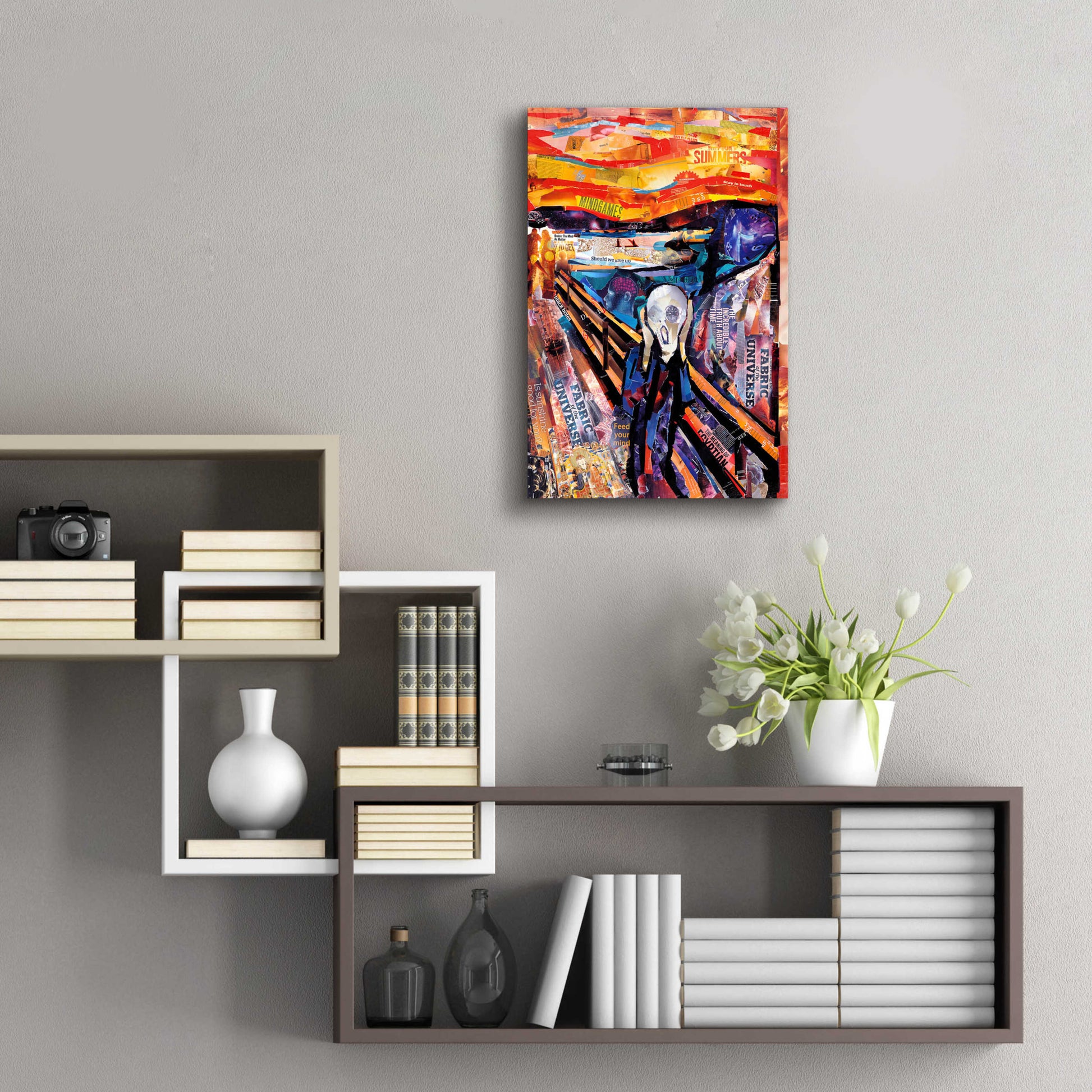 Epic Art 'The Scream' by Grey, Acrylic Glass Wall Art,16x24