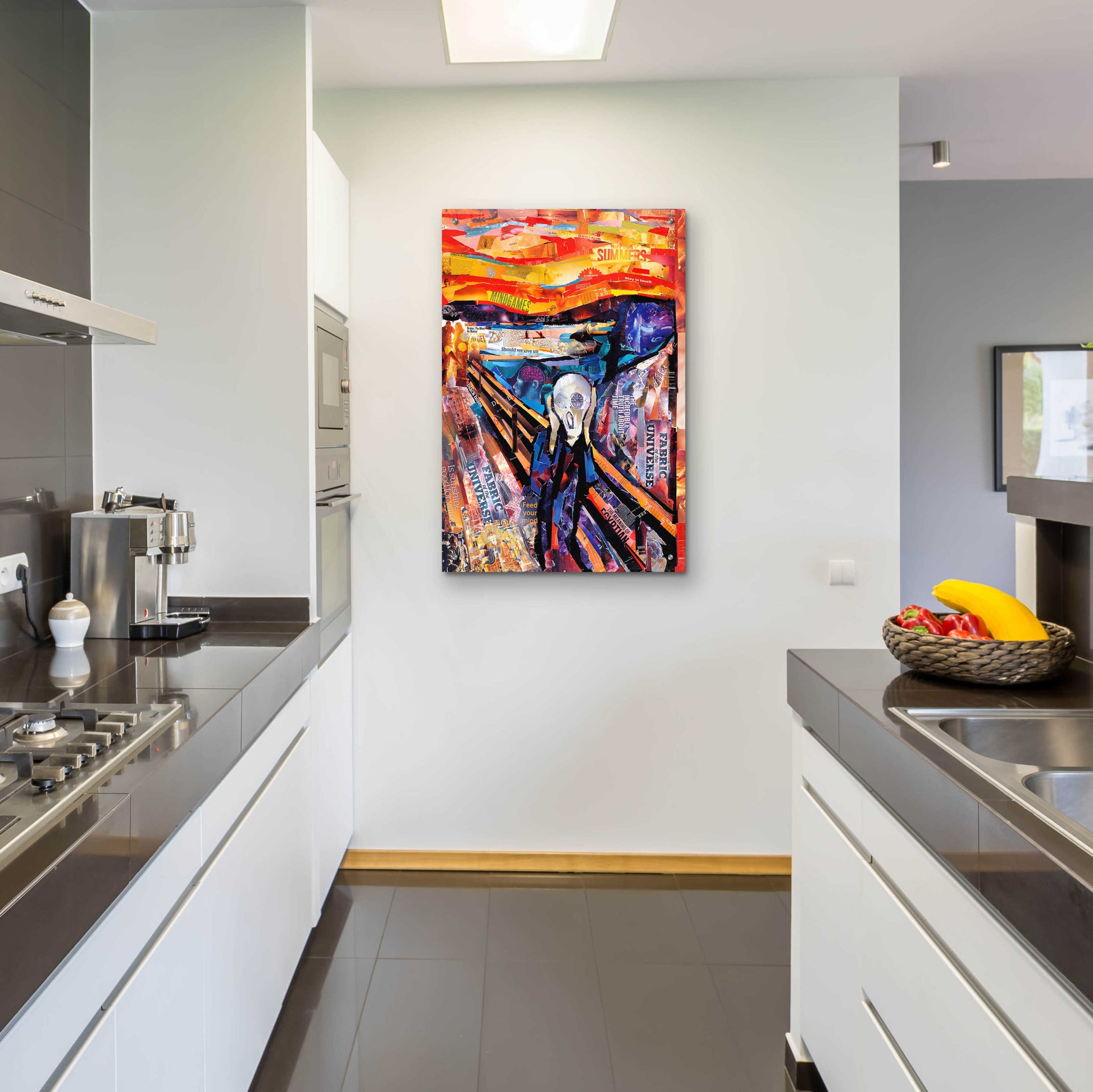 Epic Art 'The Scream' by Grey, Acrylic Glass Wall Art,24x36