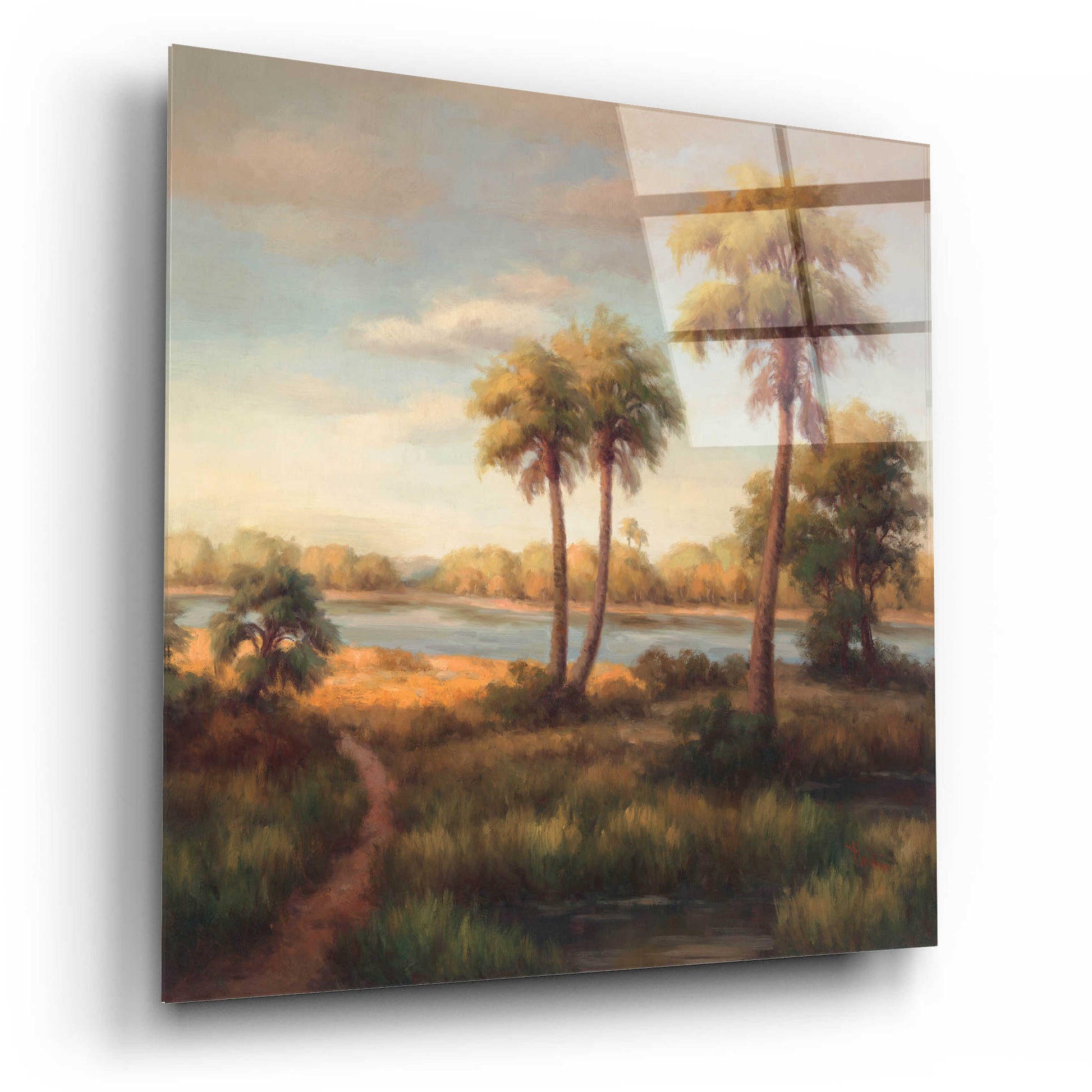 Epic Art 'In the Tropics I' by Haibin, Acrylic Glass Wall Art,12x12