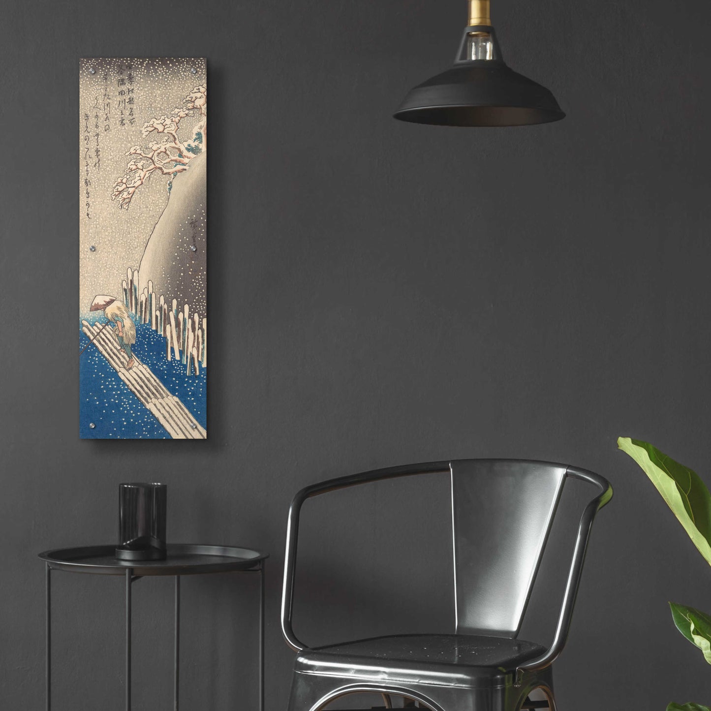 Epic Art 'Sumida River in the Snow' by Hiroshige, Acrylic Glass Wall Art,12x36