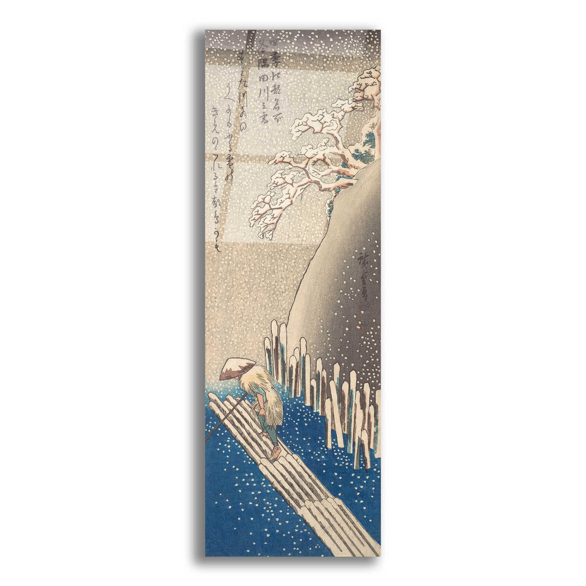 Epic Art 'Sumida River in the Snow' by Hiroshige, Acrylic Glass Wall Art