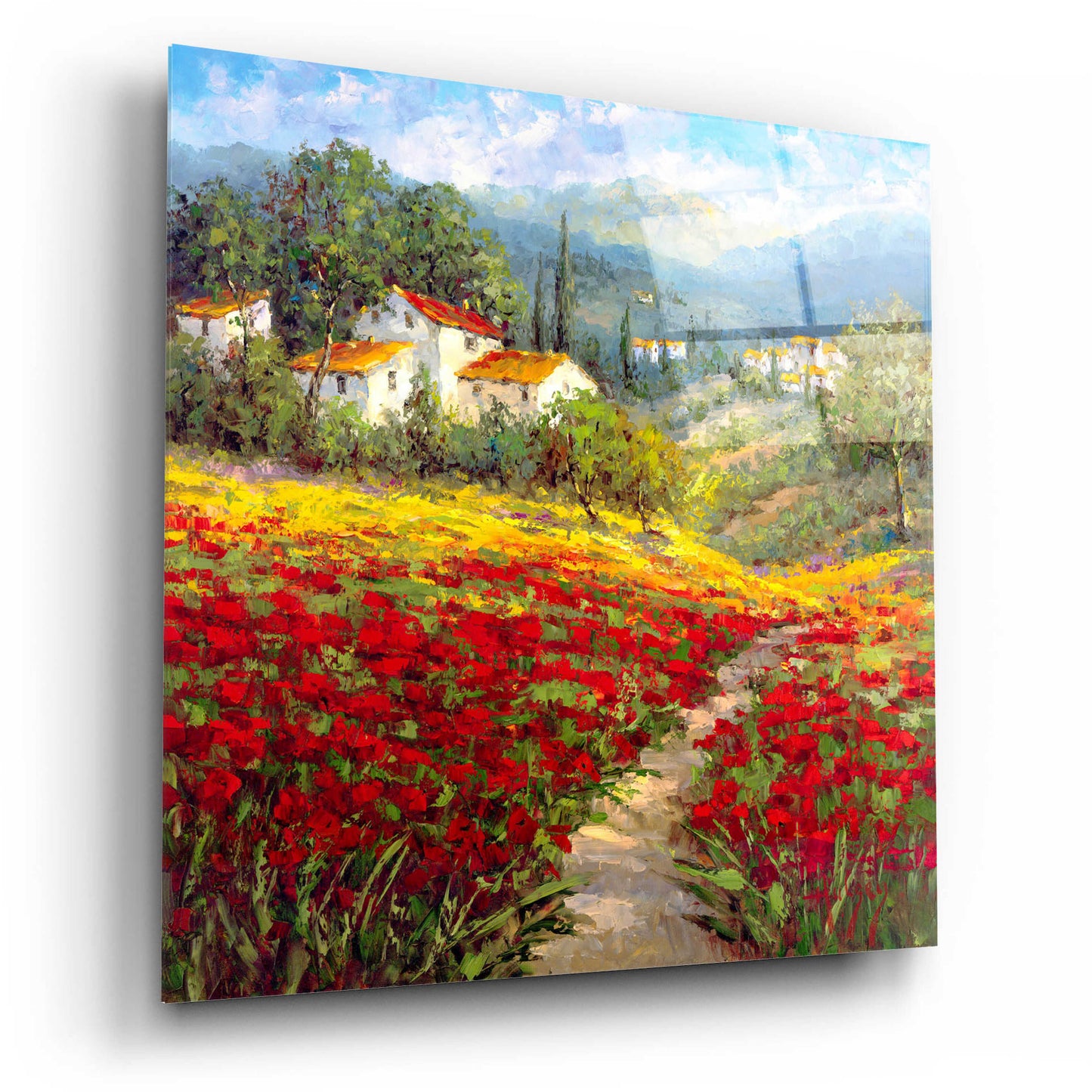 Epic Art 'Fleur du Pays I' by Hulsey, Acrylic Glass Wall Art,12x12