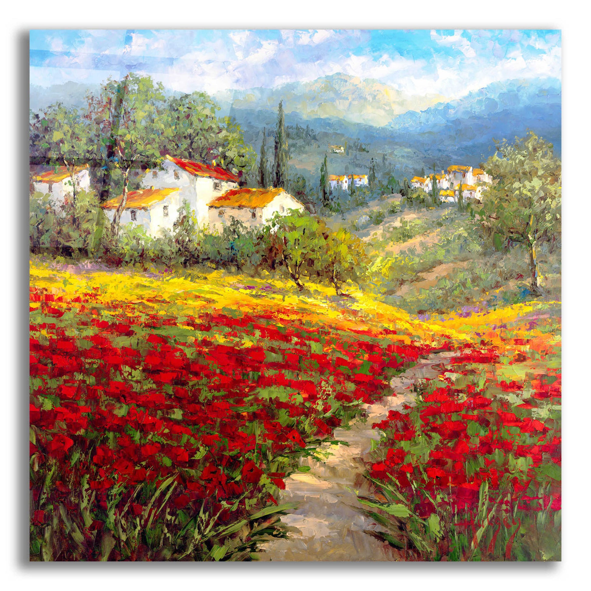 Epic Art 'Fleur du Pays I' by Hulsey, Acrylic Glass Wall Art