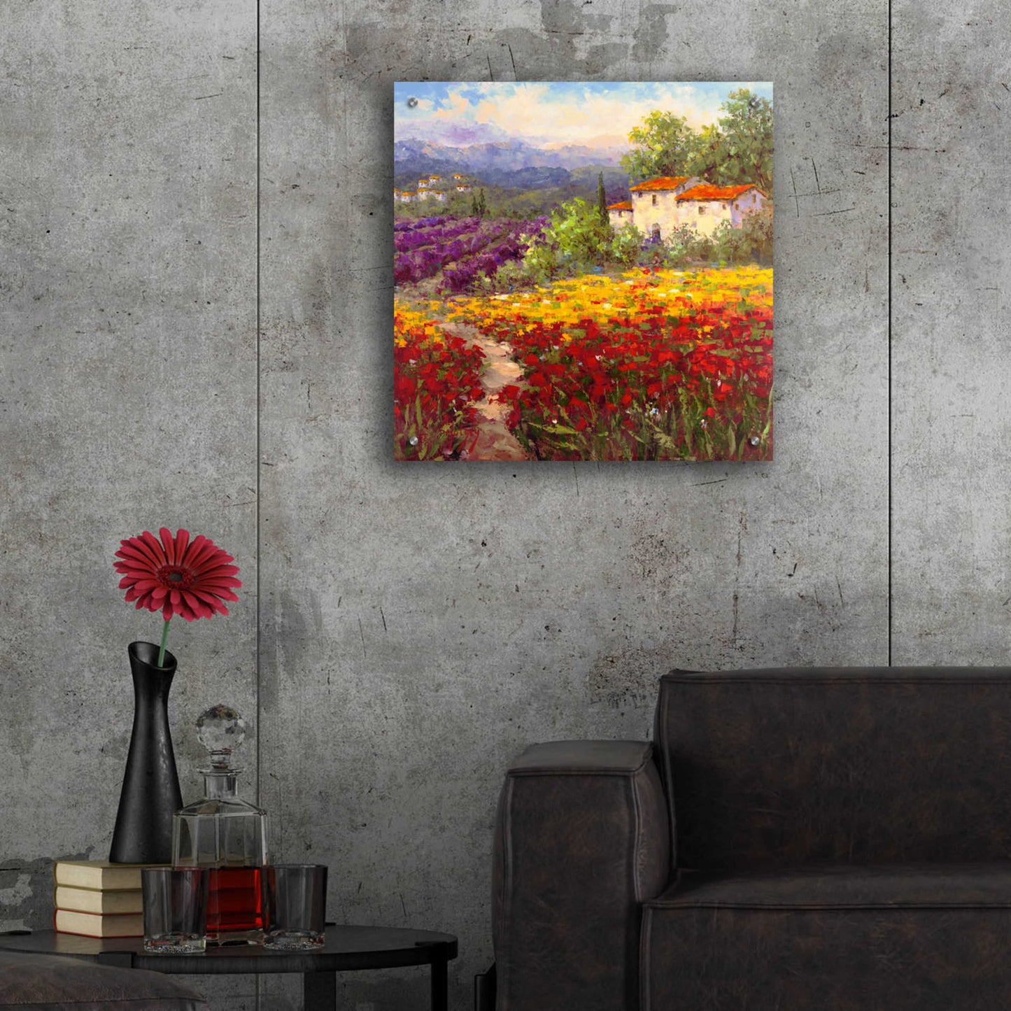 Epic Art 'Fleur du Pays II' by Hulsey, Acrylic Glass Wall Art,24x24