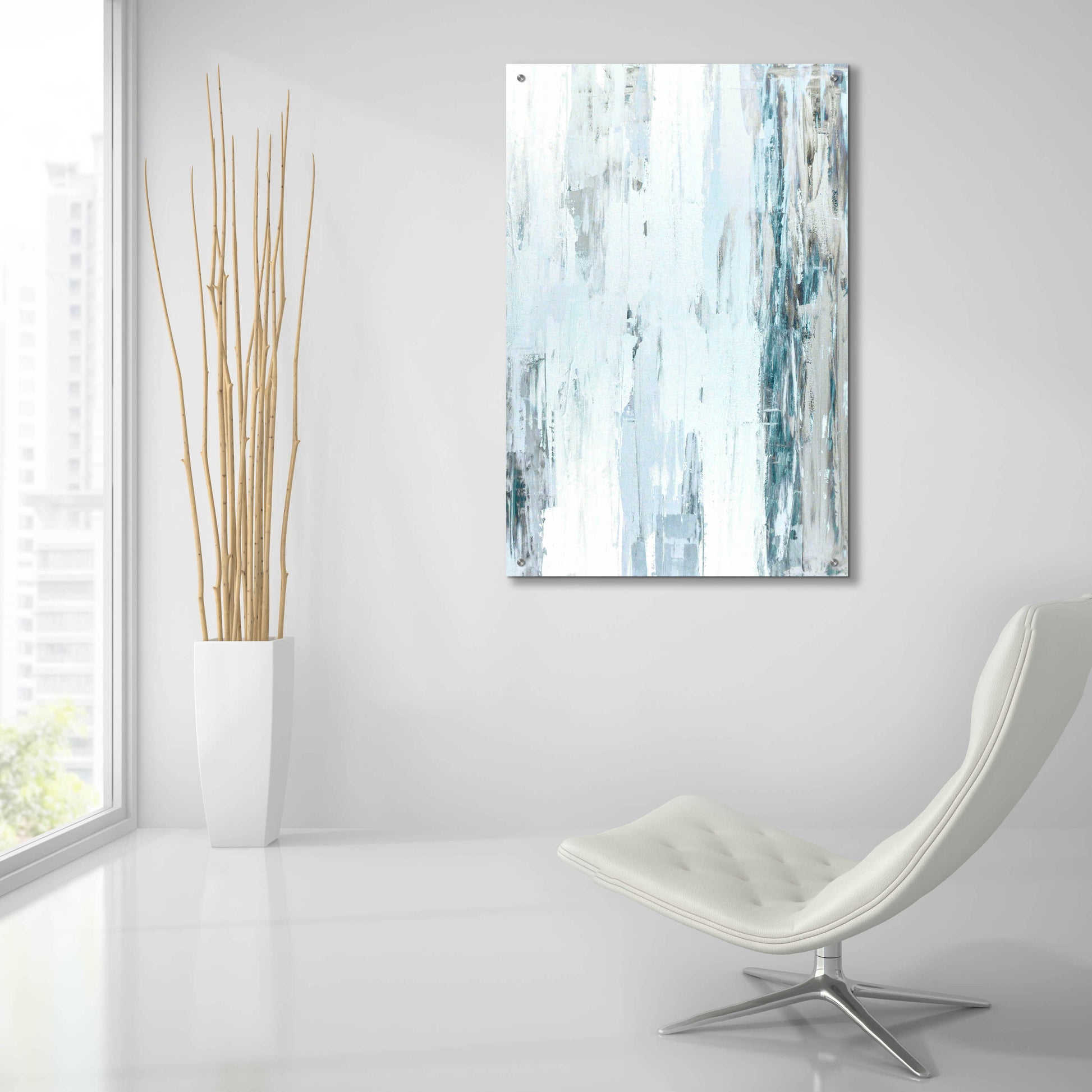 Epic Art 'Abstract Blue I' by Incado, Acrylic Glass Wall Art,24x36