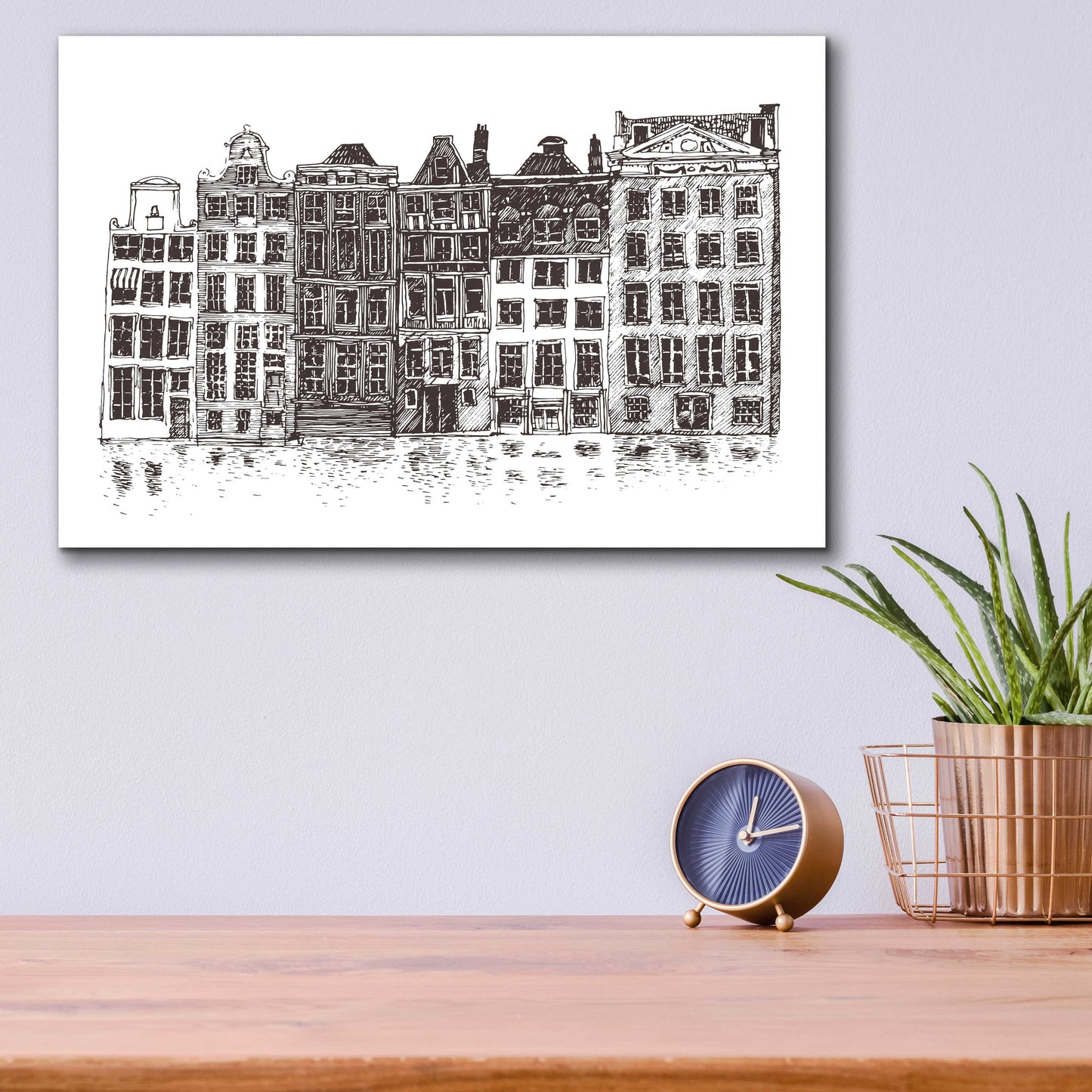 Epic Art 'Amsterdam II' by Incado, Acrylic Glass Wall Art,16x12