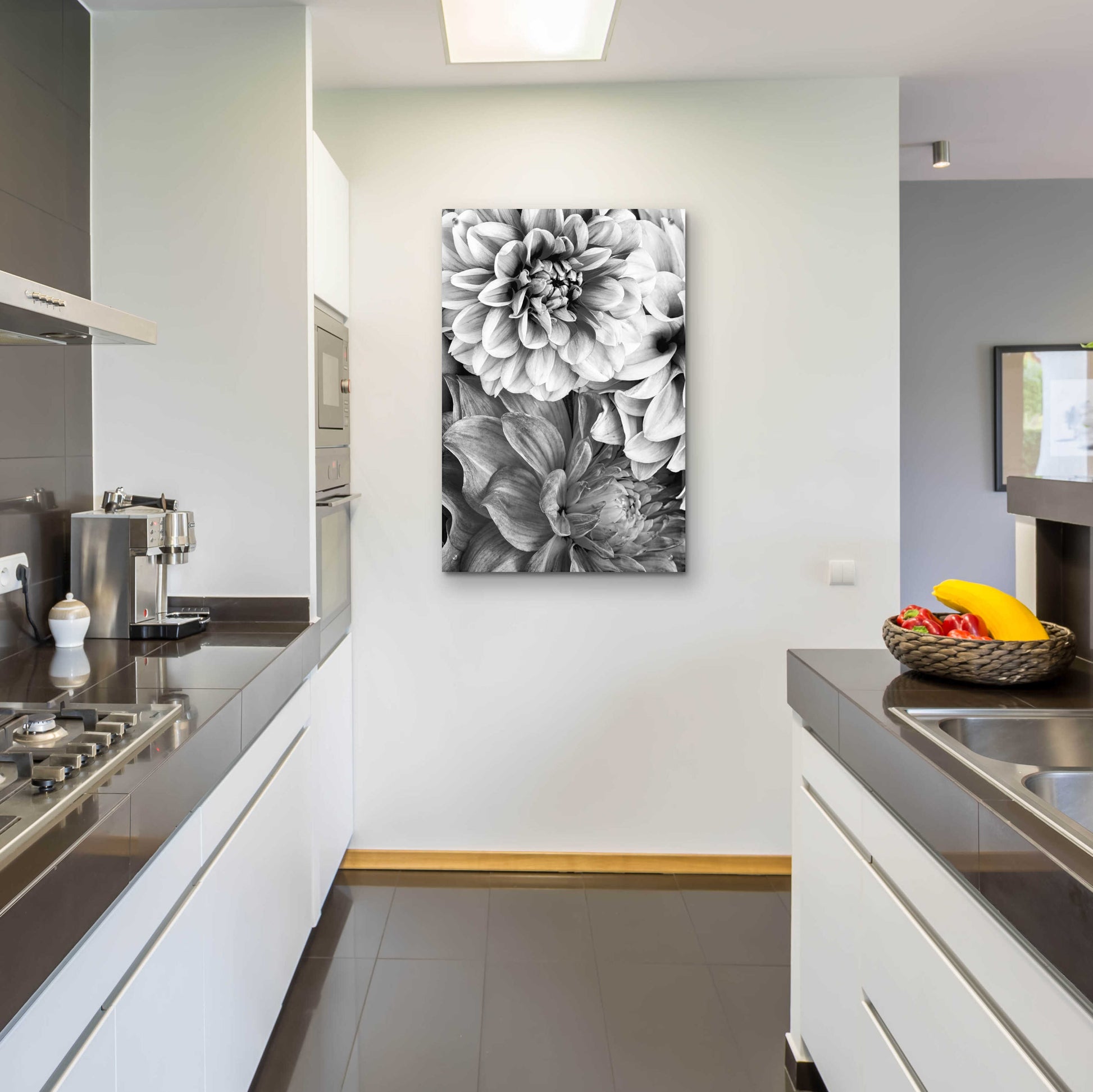 Epic Art 'B&W Flower 2' by Incado, Acrylic Glass Wall Art,24x36