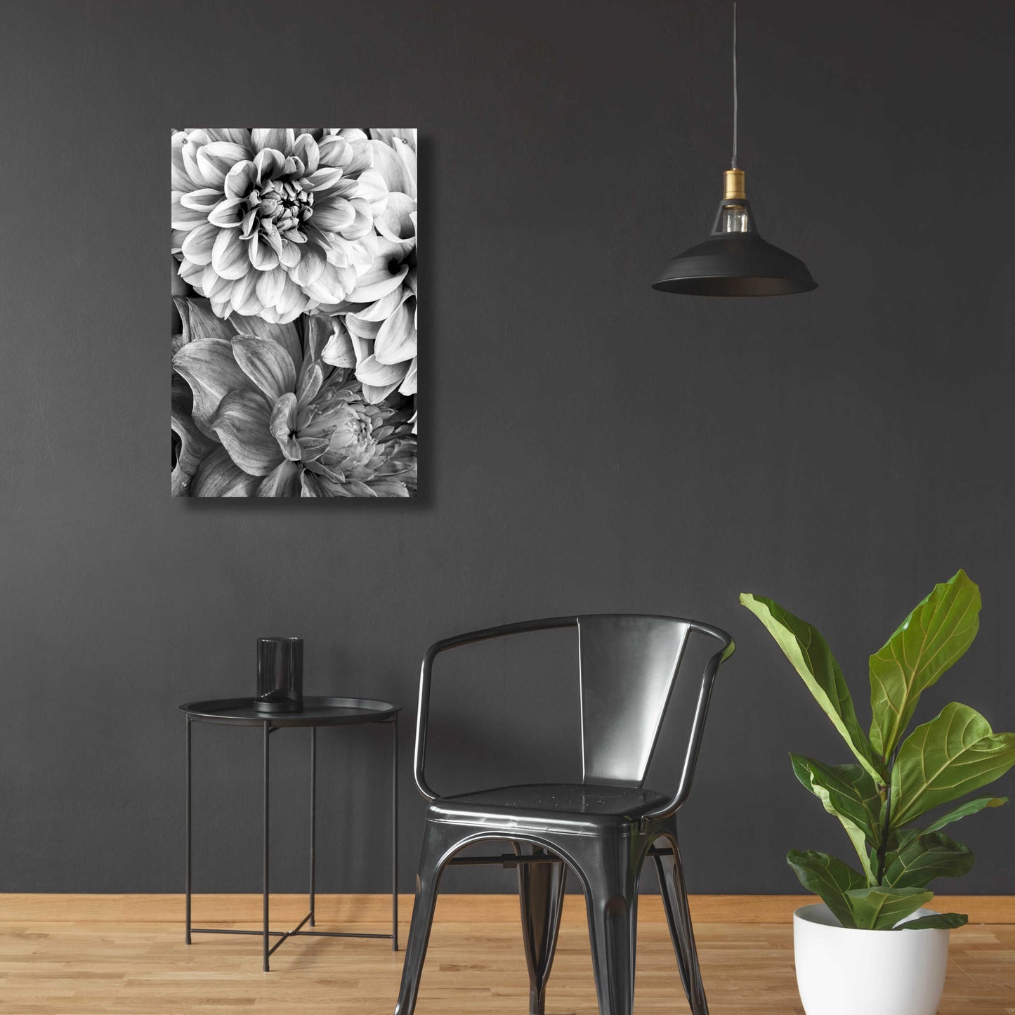 Epic Art 'B&W Flower 2' by Incado, Acrylic Glass Wall Art,24x36