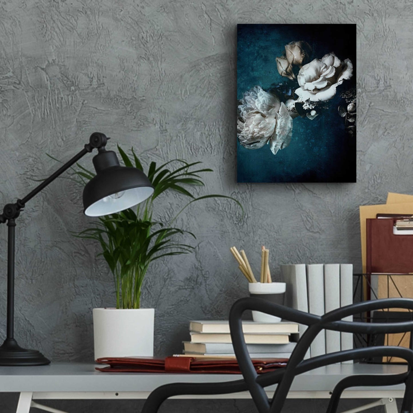 Epic Art 'Blue Flower 2' by Incado, Acrylic Glass Wall Art,12x16