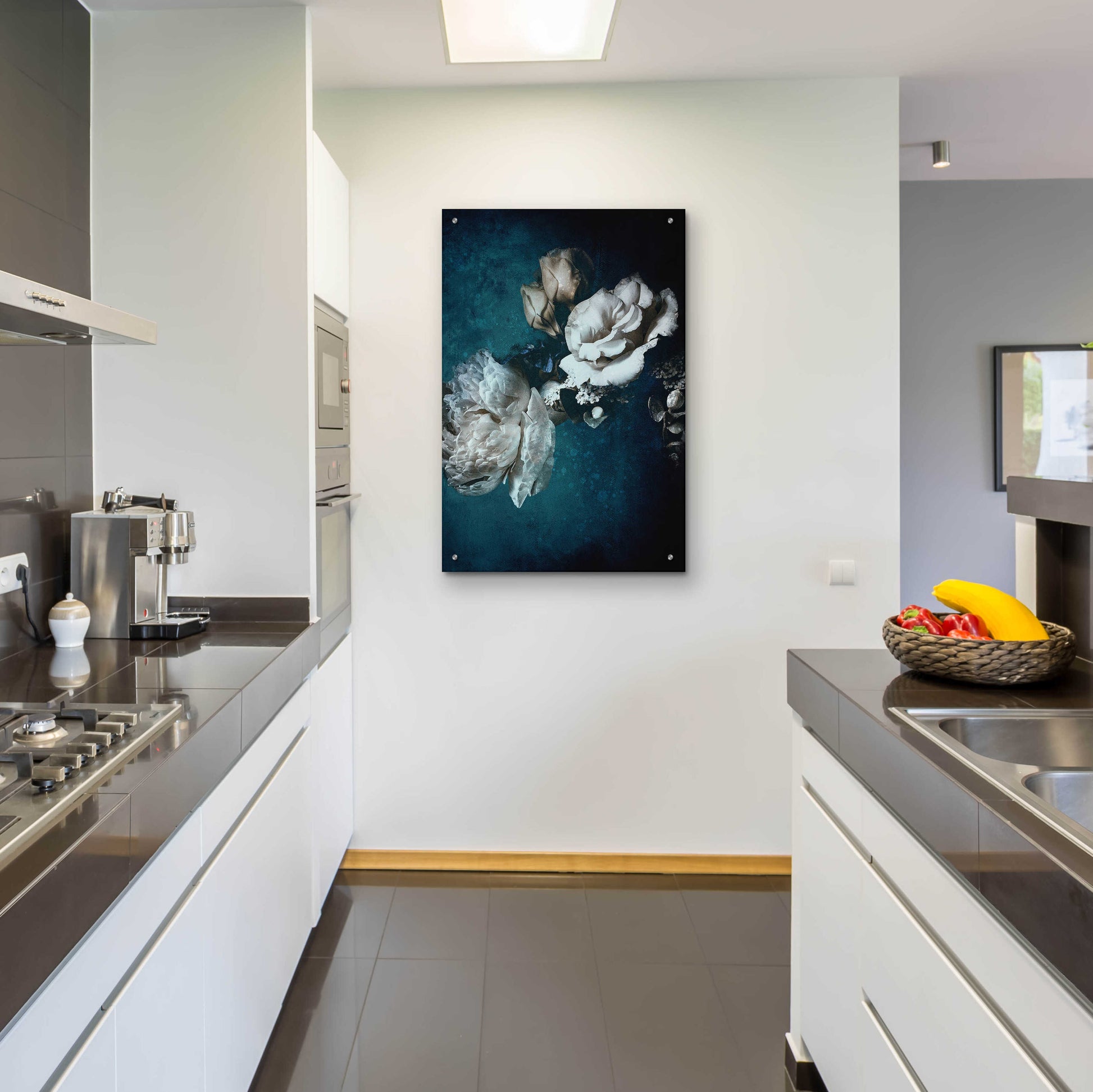 Epic Art 'Blue Flower 2' by Incado, Acrylic Glass Wall Art,24x36