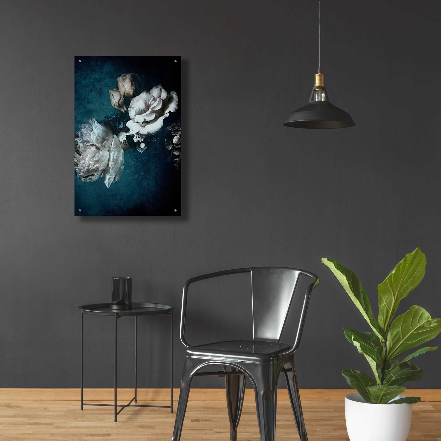 Epic Art 'Blue Flower 2' by Incado, Acrylic Glass Wall Art,24x36