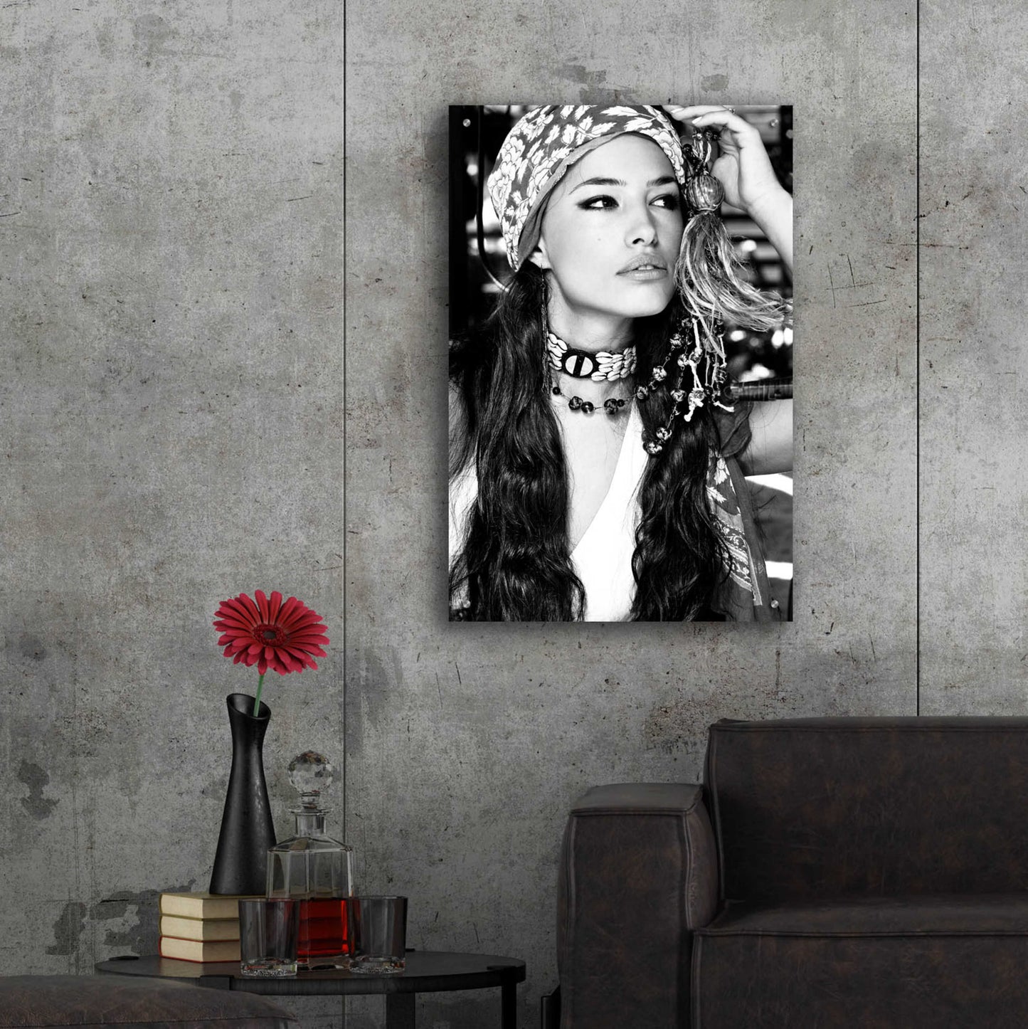 Epic Art 'Bohemian Beauty' by Incado, Acrylic Glass Wall Art,24x36