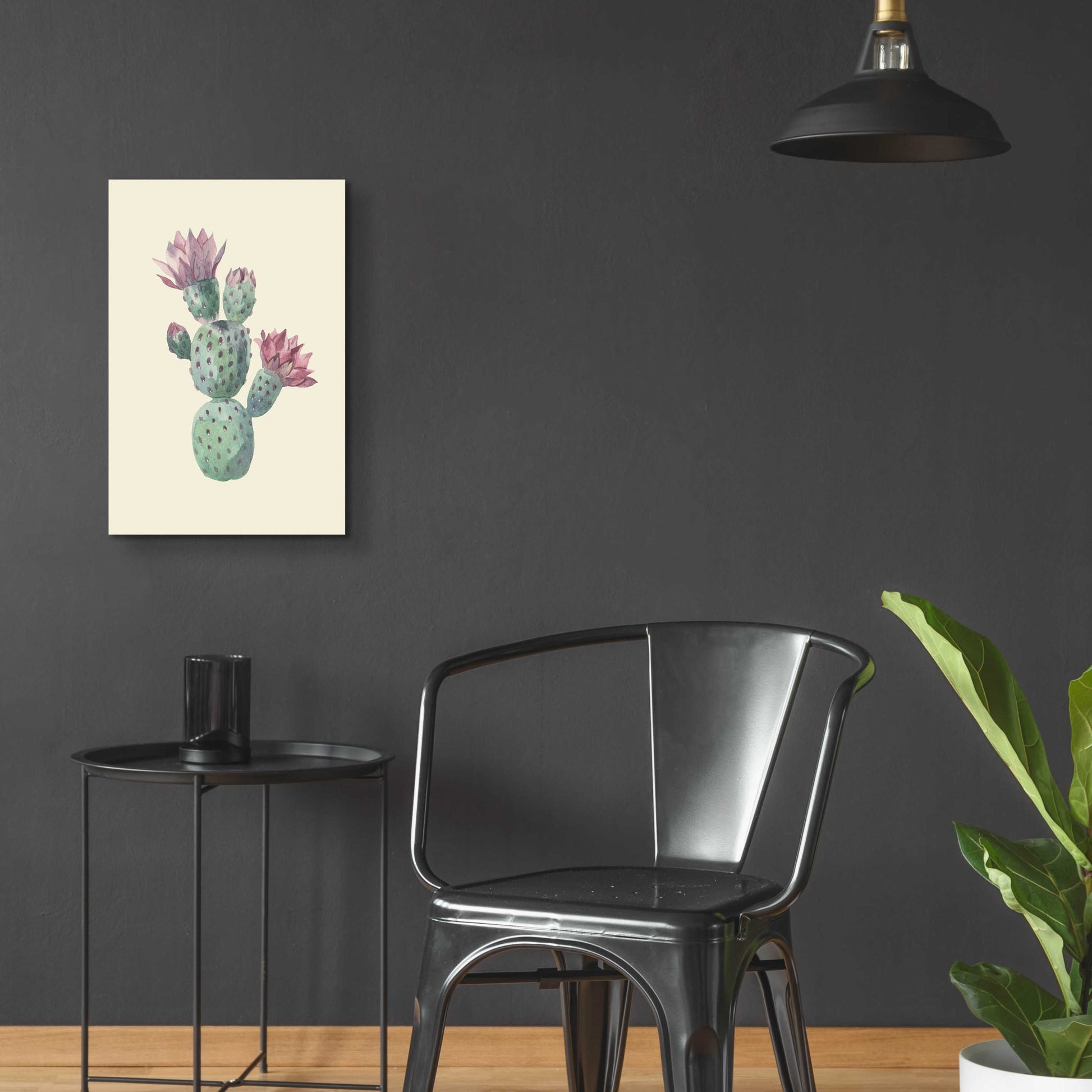 Epic Art 'Cactus on Yellow' by Incado, Acrylic Glass Wall Art,16x24