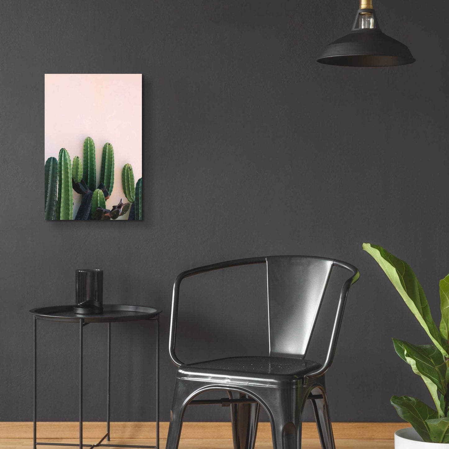 Epic Art 'Cactus on Pink' by Incado, Acrylic Glass Wall Art,16x24