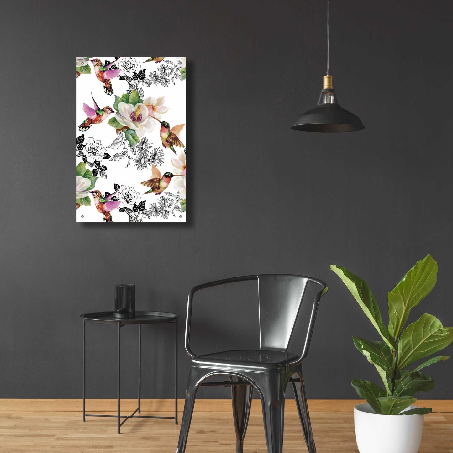 Epic Art 'Colibris' by Incado, Acrylic Glass Wall Art,24x36