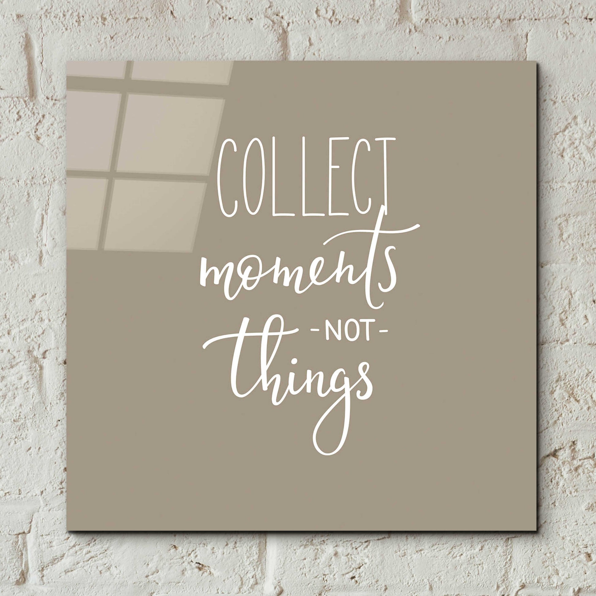 Epic Art 'Collect Moments' by Incado, Acrylic Glass Wall Art,12x12