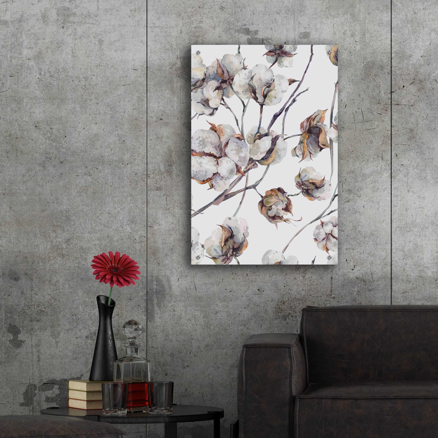 Epic Art 'Cotton II' by Incado, Acrylic Glass Wall Art,24x36