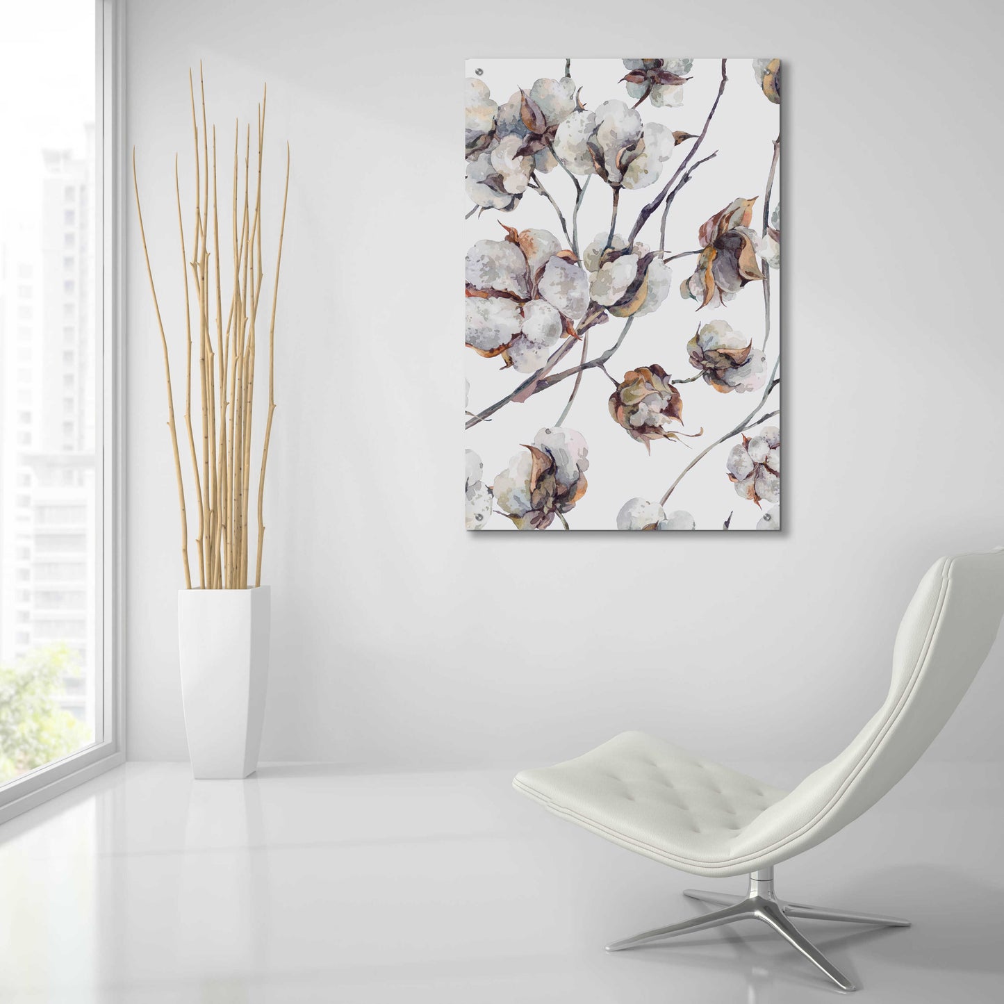 Epic Art 'Cotton II' by Incado, Acrylic Glass Wall Art,24x36