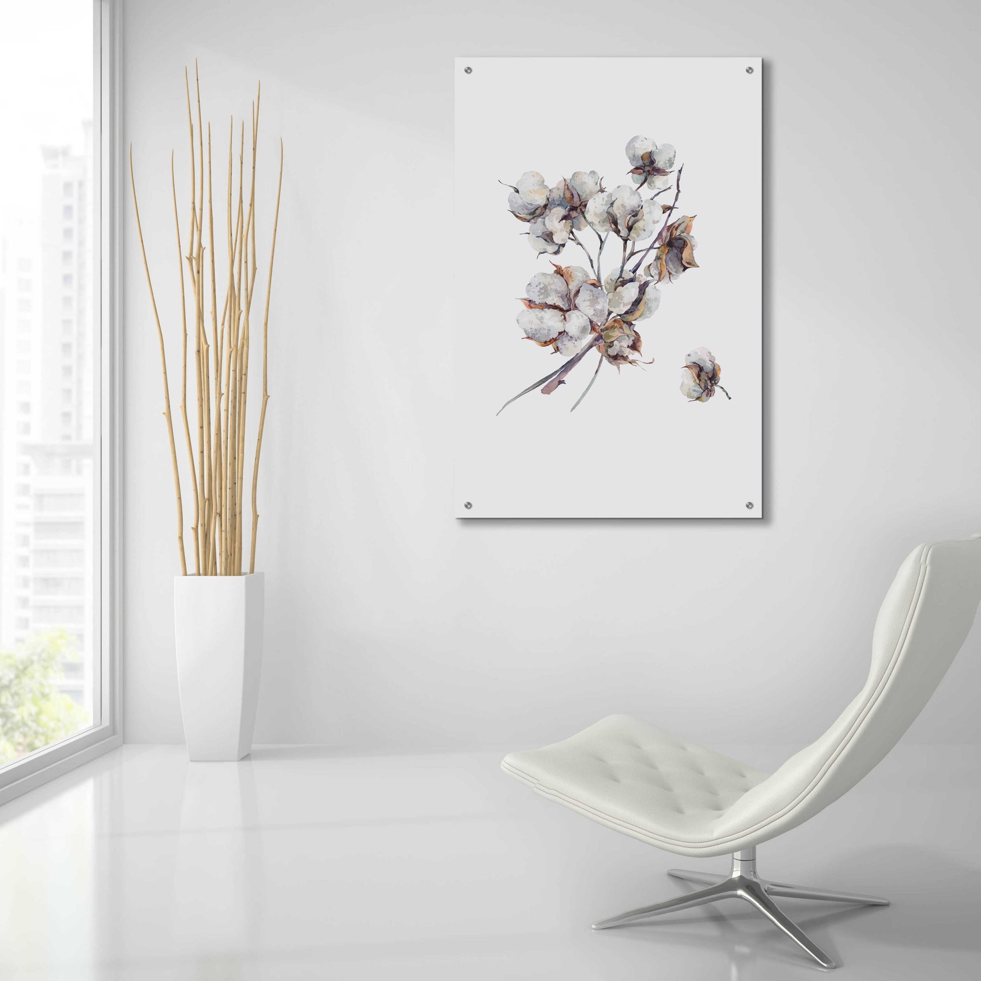 Epic Art 'Cotton III' by Incado, Acrylic Glass Wall Art,24x36