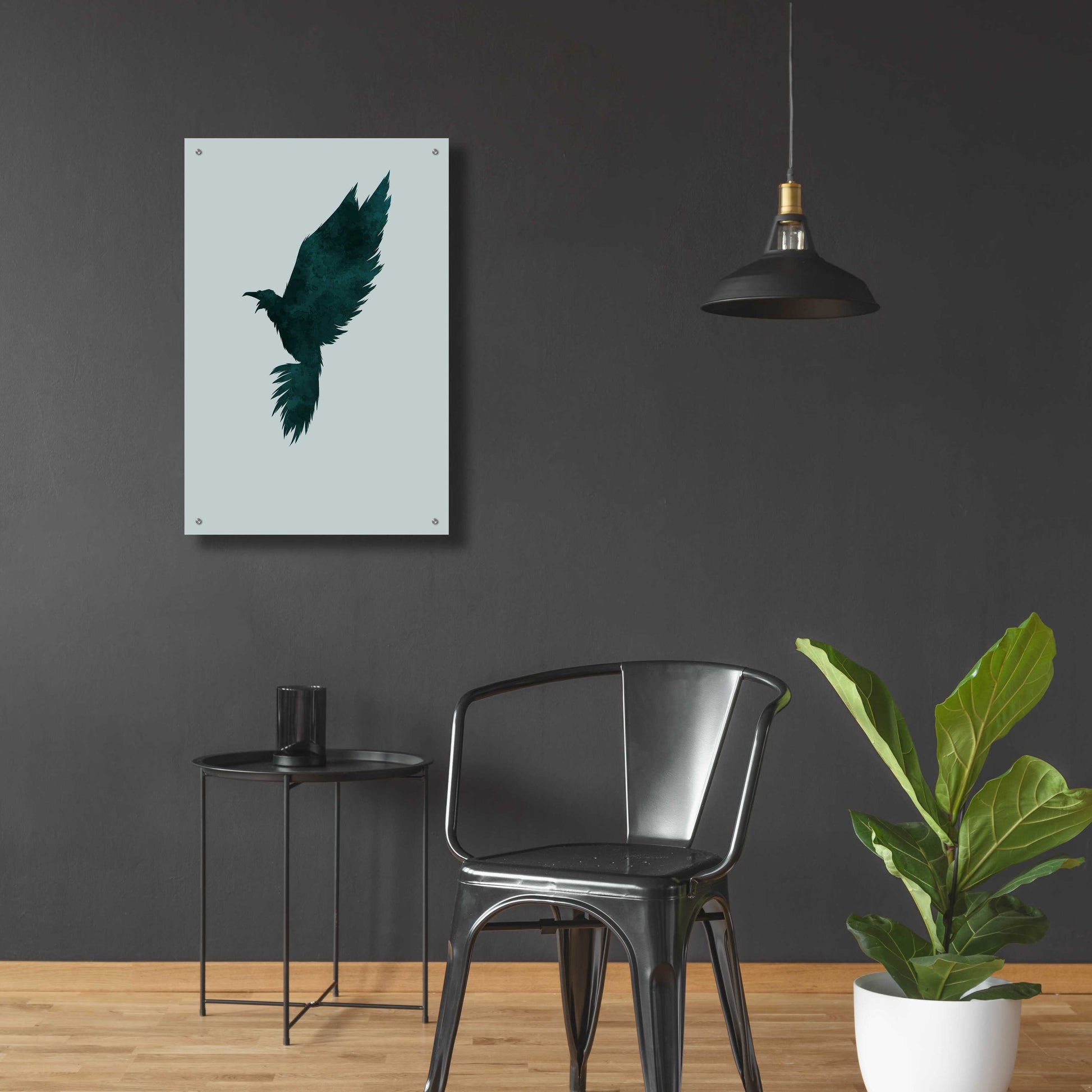 Epic Art 'Crow' by Incado, Acrylic Glass Wall Art,24x36