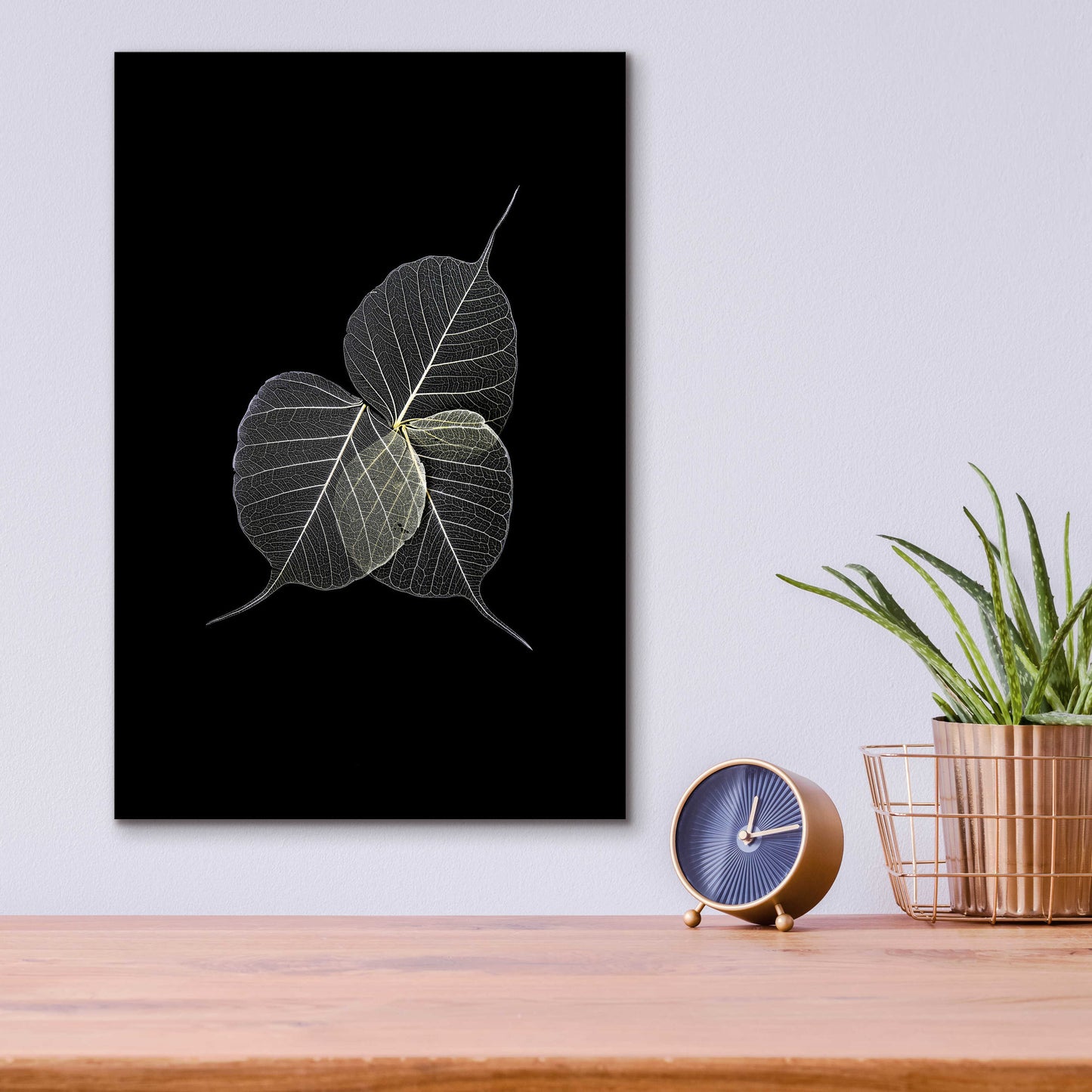 Epic Art 'Dark Leaves' by Incado, Acrylic Glass Wall Art,12x16