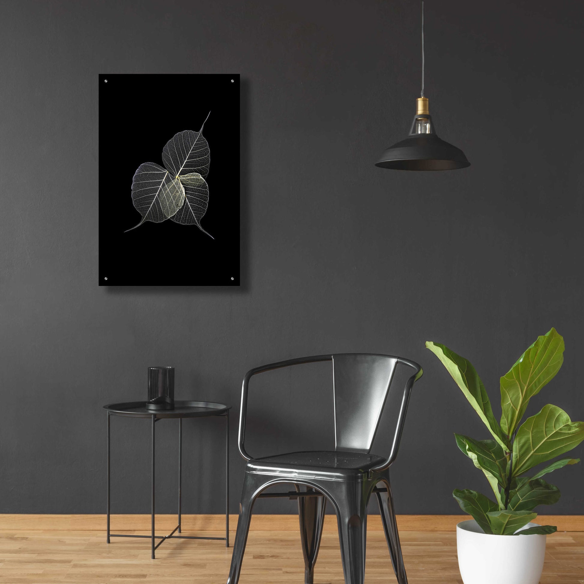 Epic Art 'Dark Leaves' by Incado, Acrylic Glass Wall Art,24x36