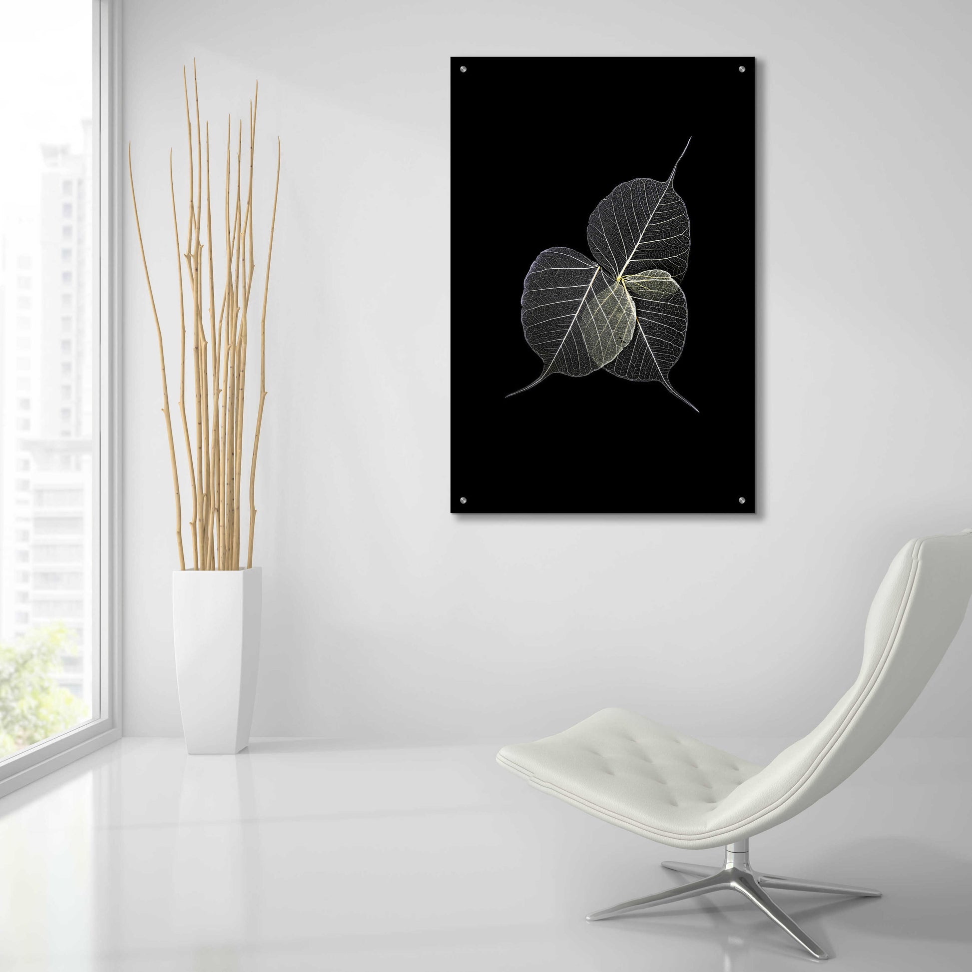 Epic Art 'Dark Leaves' by Incado, Acrylic Glass Wall Art,24x36