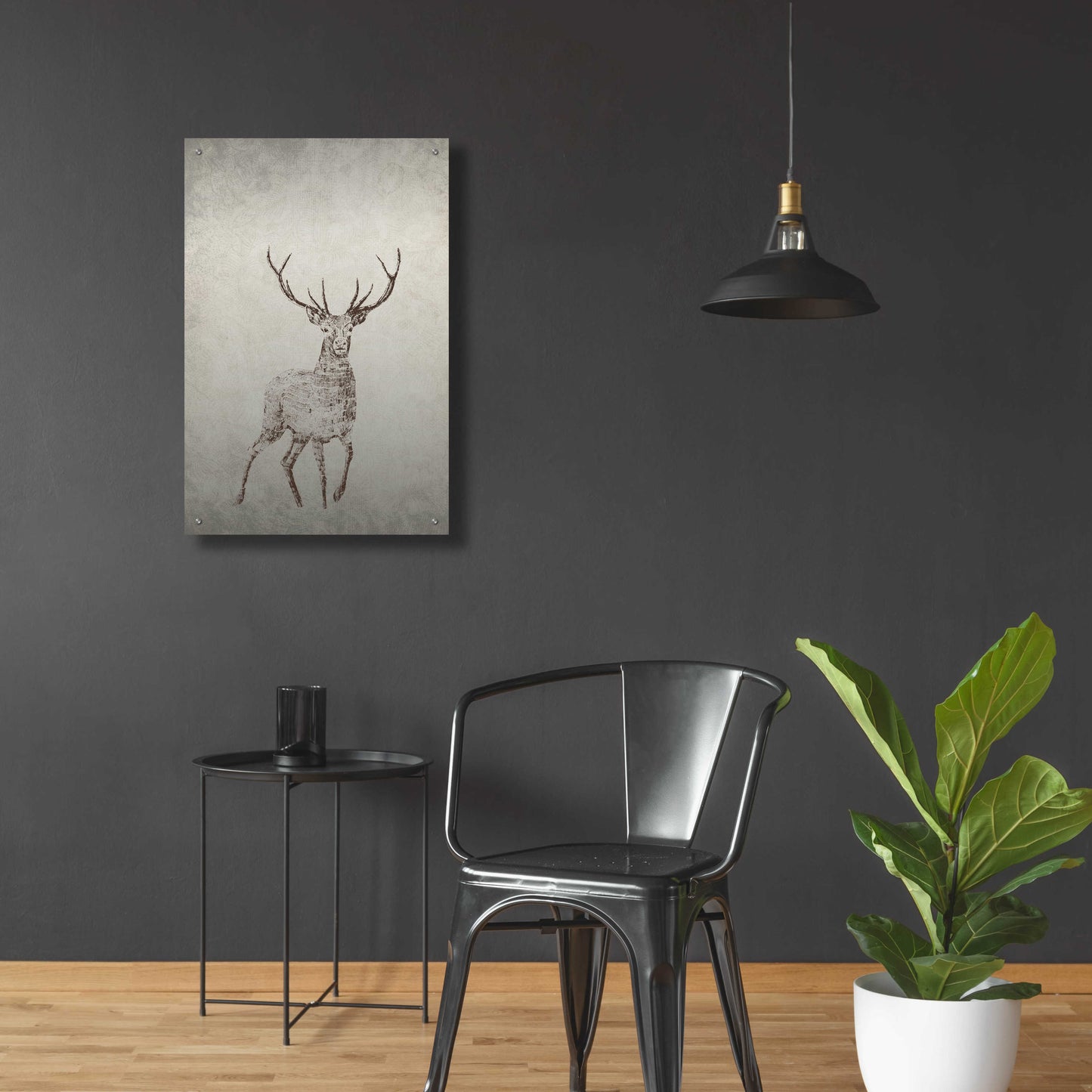 Epic Art 'Deer' by Incado, Acrylic Glass Wall Art,24x36