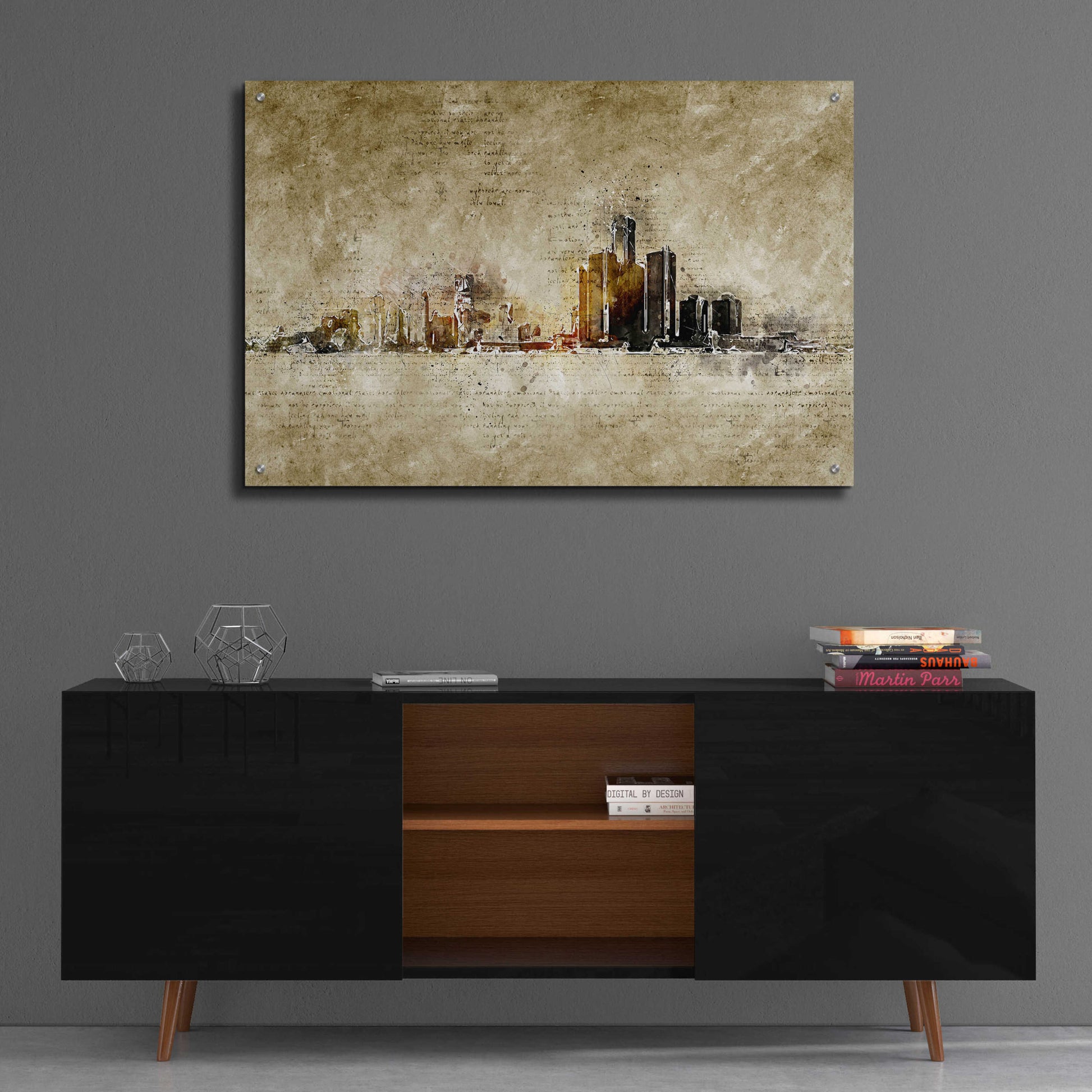 Epic Art 'Detroit' by Incado, Acrylic Glass Wall Art,36x24