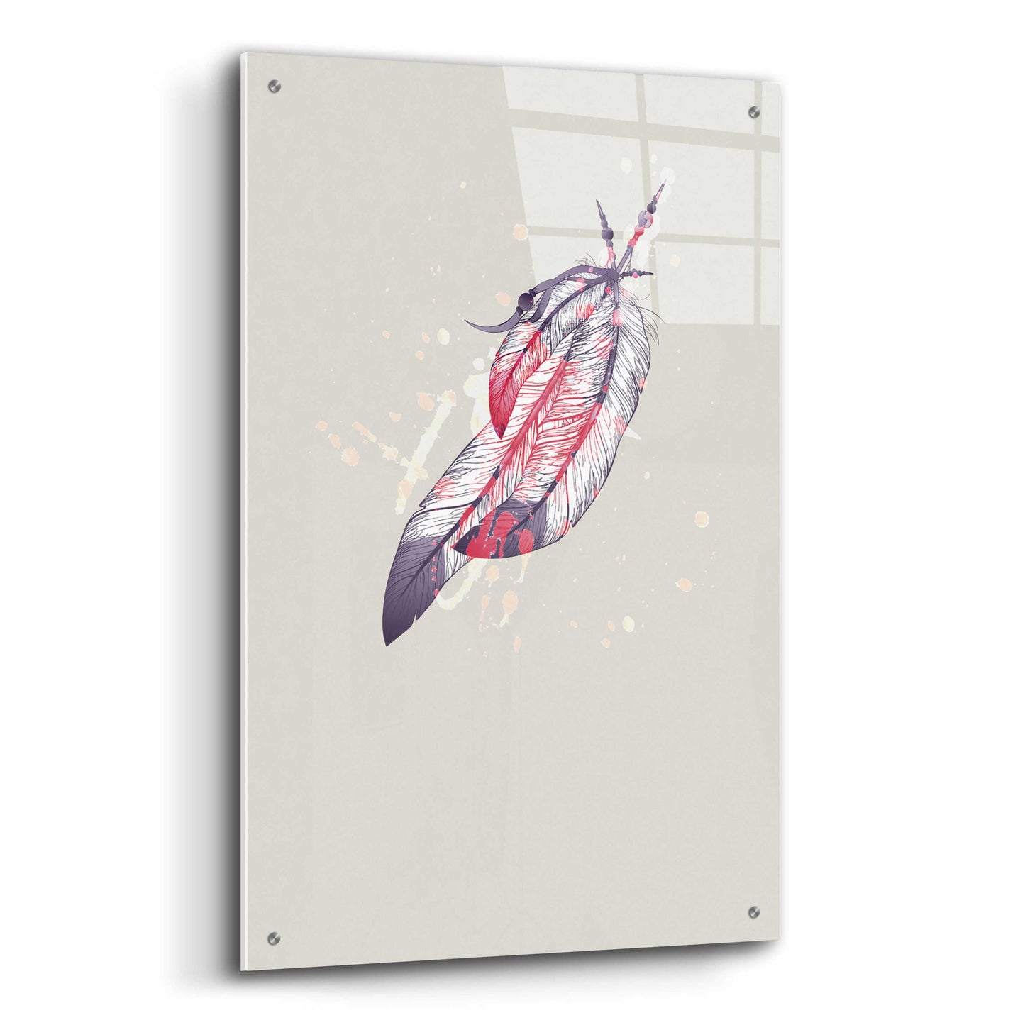 Epic Art 'Eagle Feather I' by Incado, Acrylic Glass Wall Art,24x36