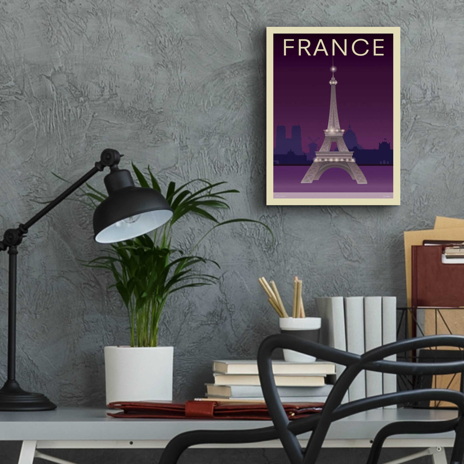 Epic Art 'Eiffel Tower' by Incado, Acrylic Glass Wall Art,12x16