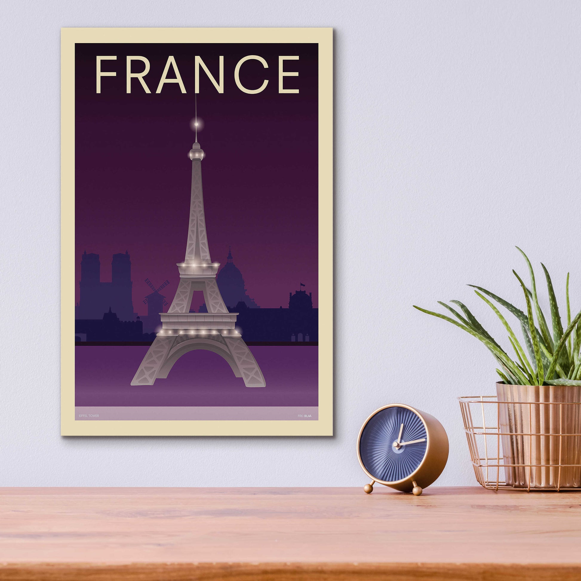 Epic Art 'Eiffel Tower' by Incado, Acrylic Glass Wall Art,12x16