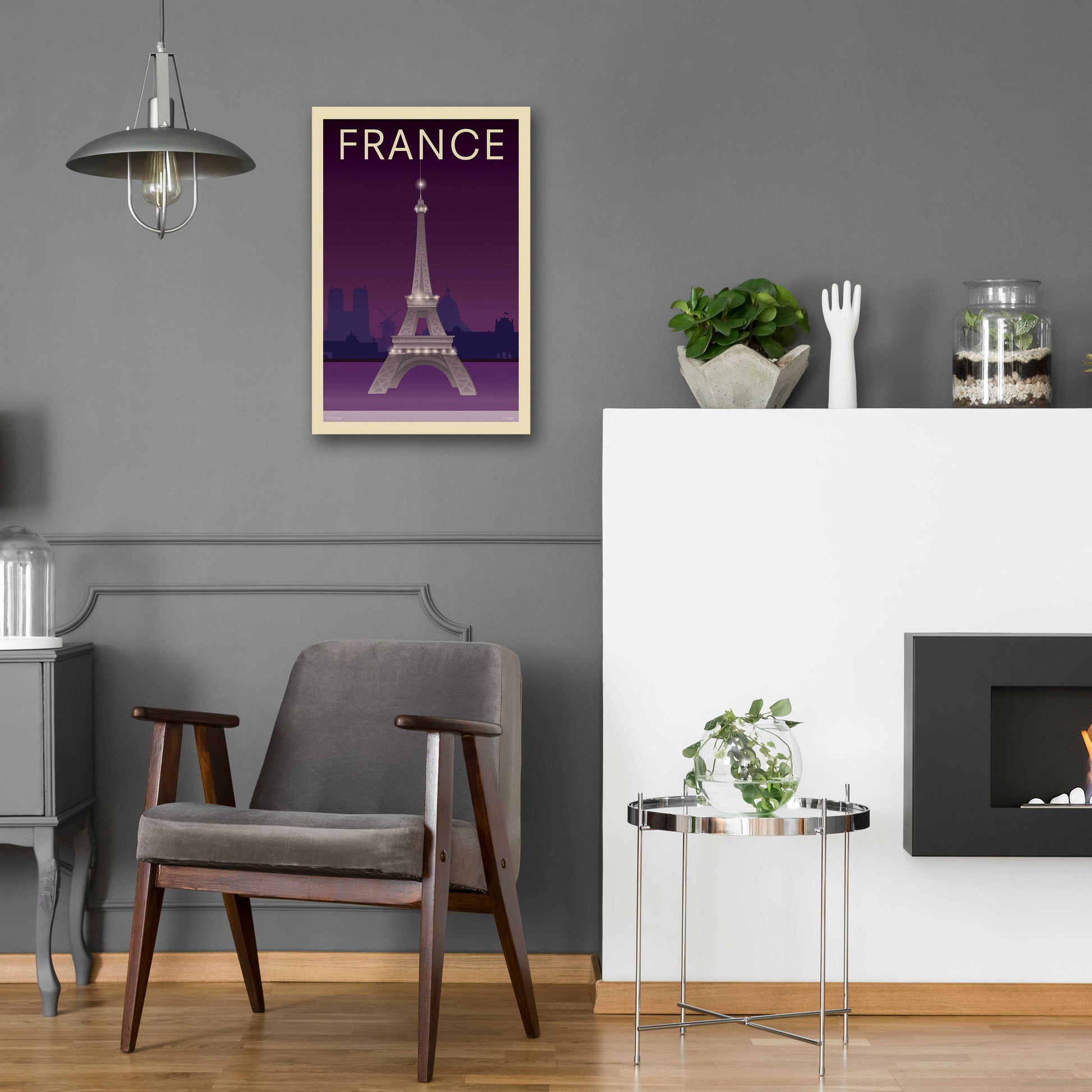 Epic Art 'Eiffel Tower' by Incado, Acrylic Glass Wall Art,16x24