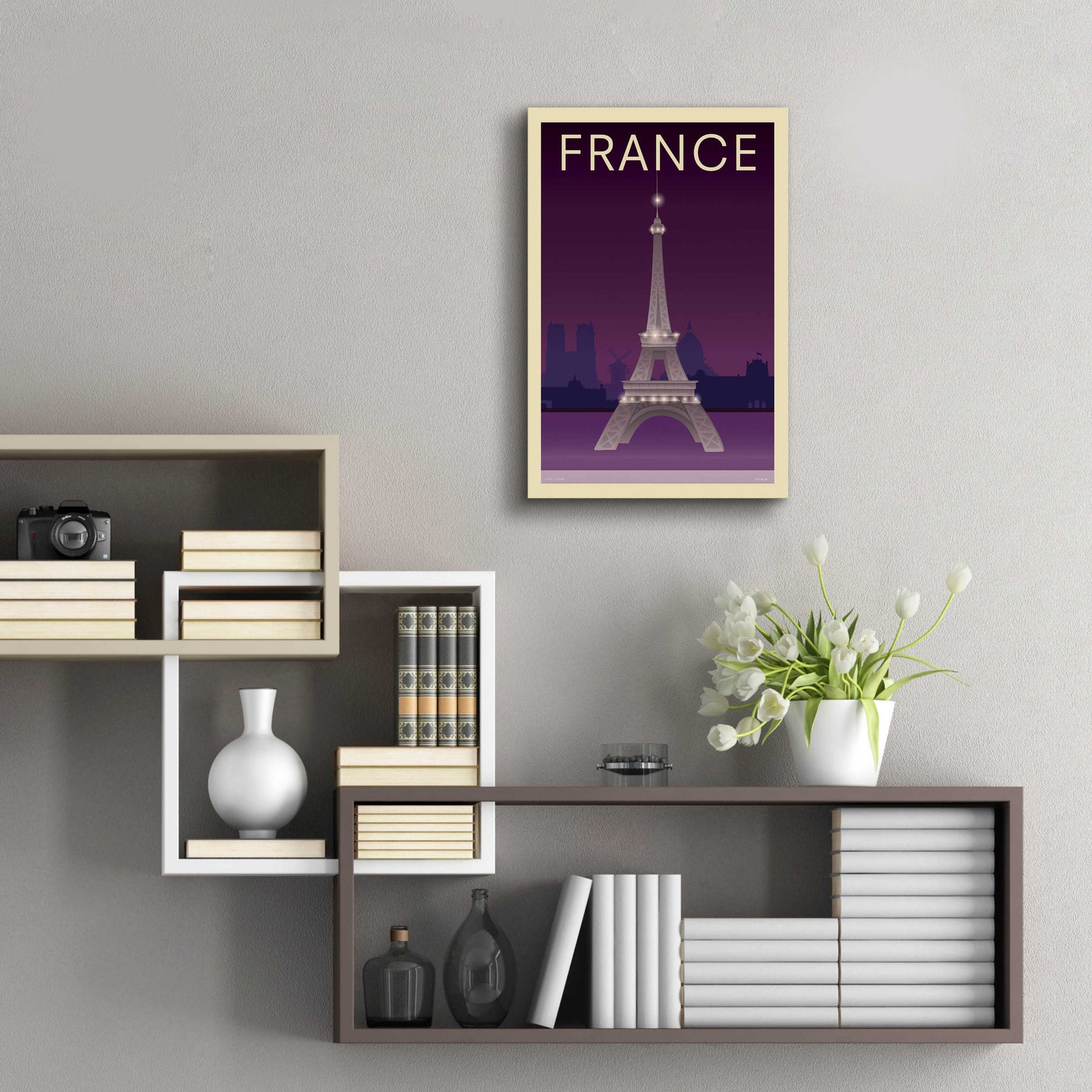 Epic Art 'Eiffel Tower' by Incado, Acrylic Glass Wall Art,16x24