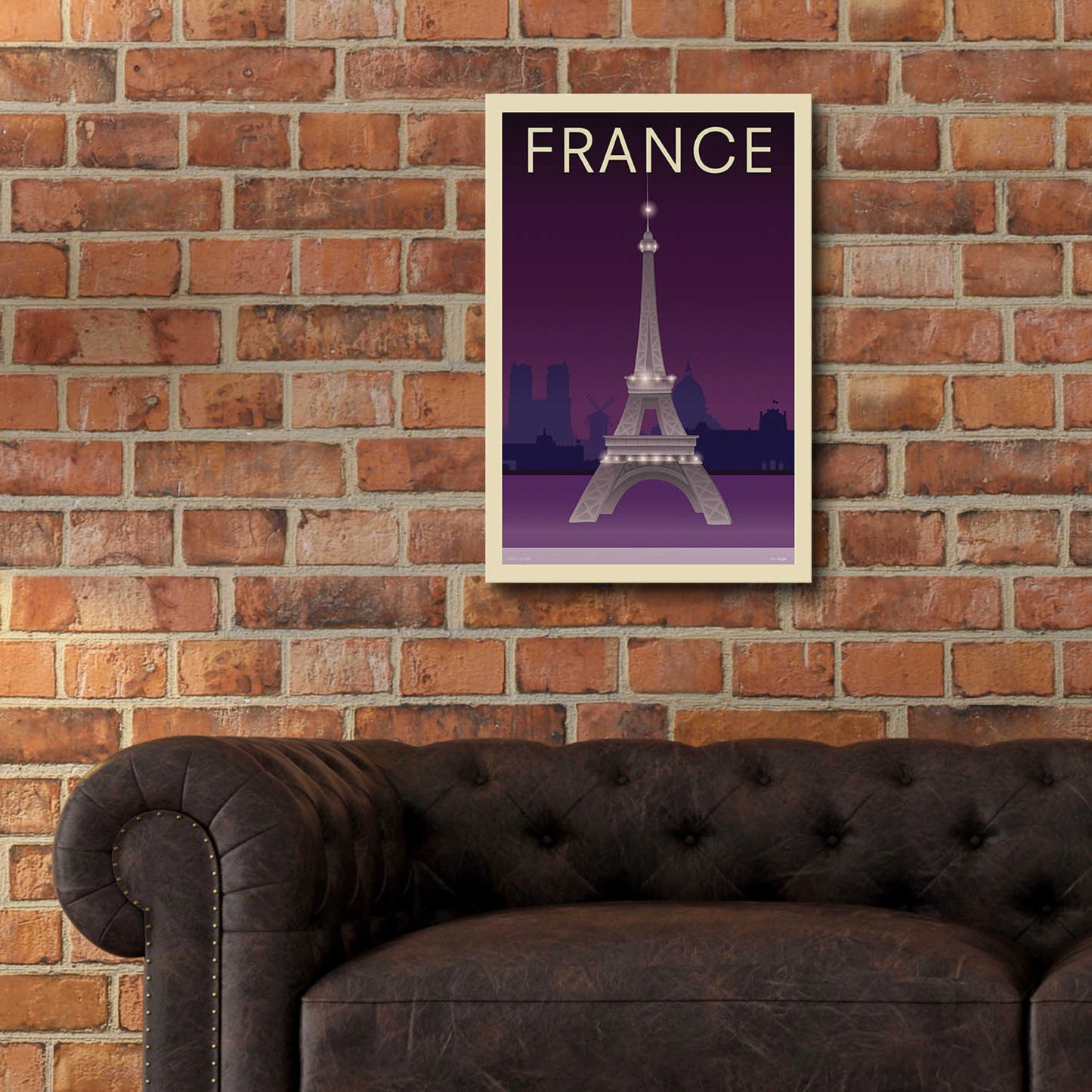 Epic Art 'Eiffel Tower' by Incado, Acrylic Glass Wall Art,16x24