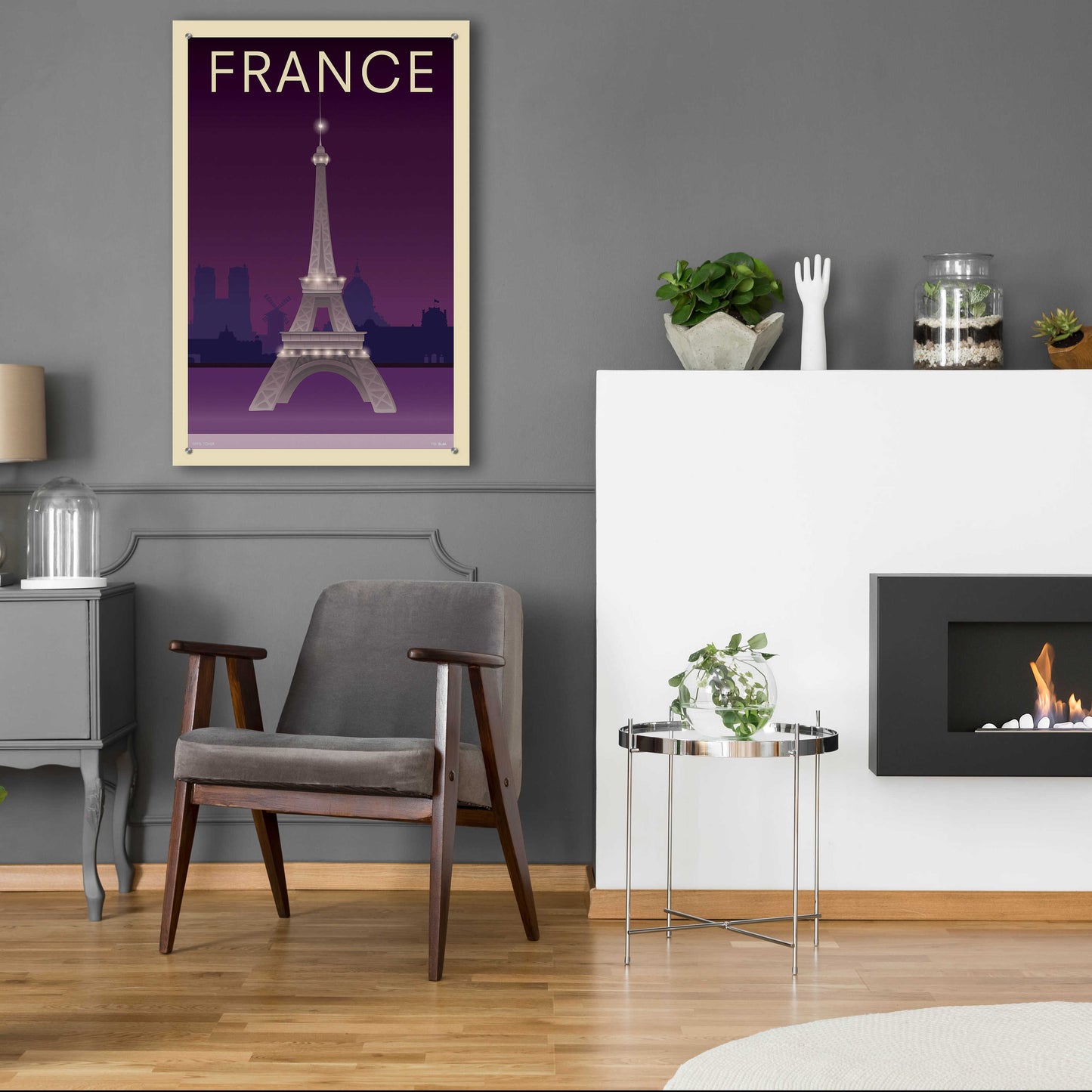 Epic Art 'Eiffel Tower' by Incado, Acrylic Glass Wall Art,24x36