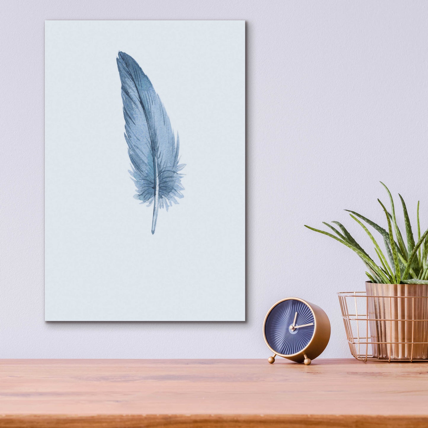 Epic Art 'Feather 1' by Incado, Acrylic Glass Wall Art,12x16