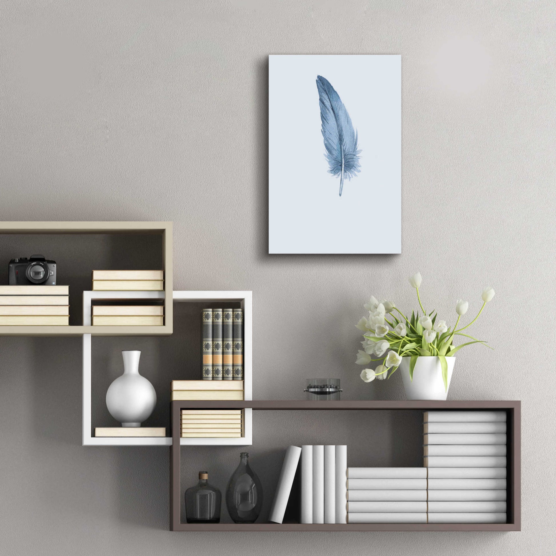 Epic Art 'Feather 1' by Incado, Acrylic Glass Wall Art,16x24