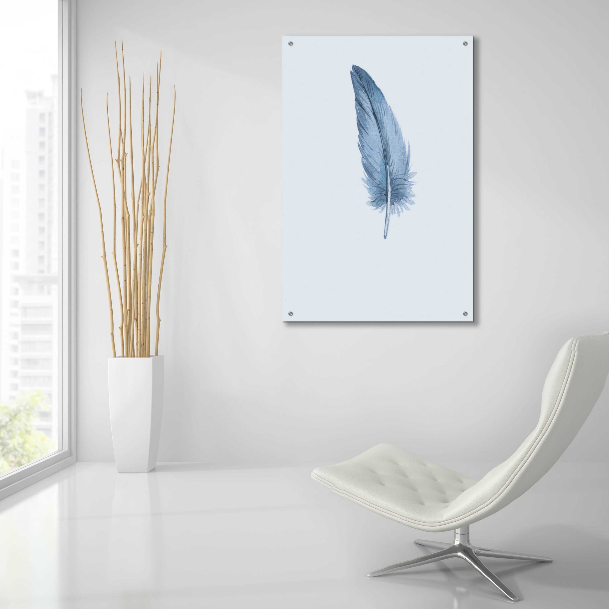 Epic Art 'Feather 1' by Incado, Acrylic Glass Wall Art,24x36