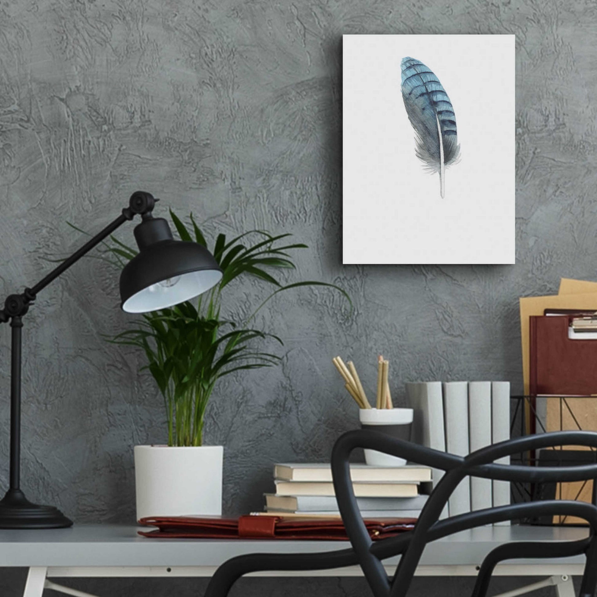 Epic Art 'Feather 2' by Incado, Acrylic Glass Wall Art,12x16