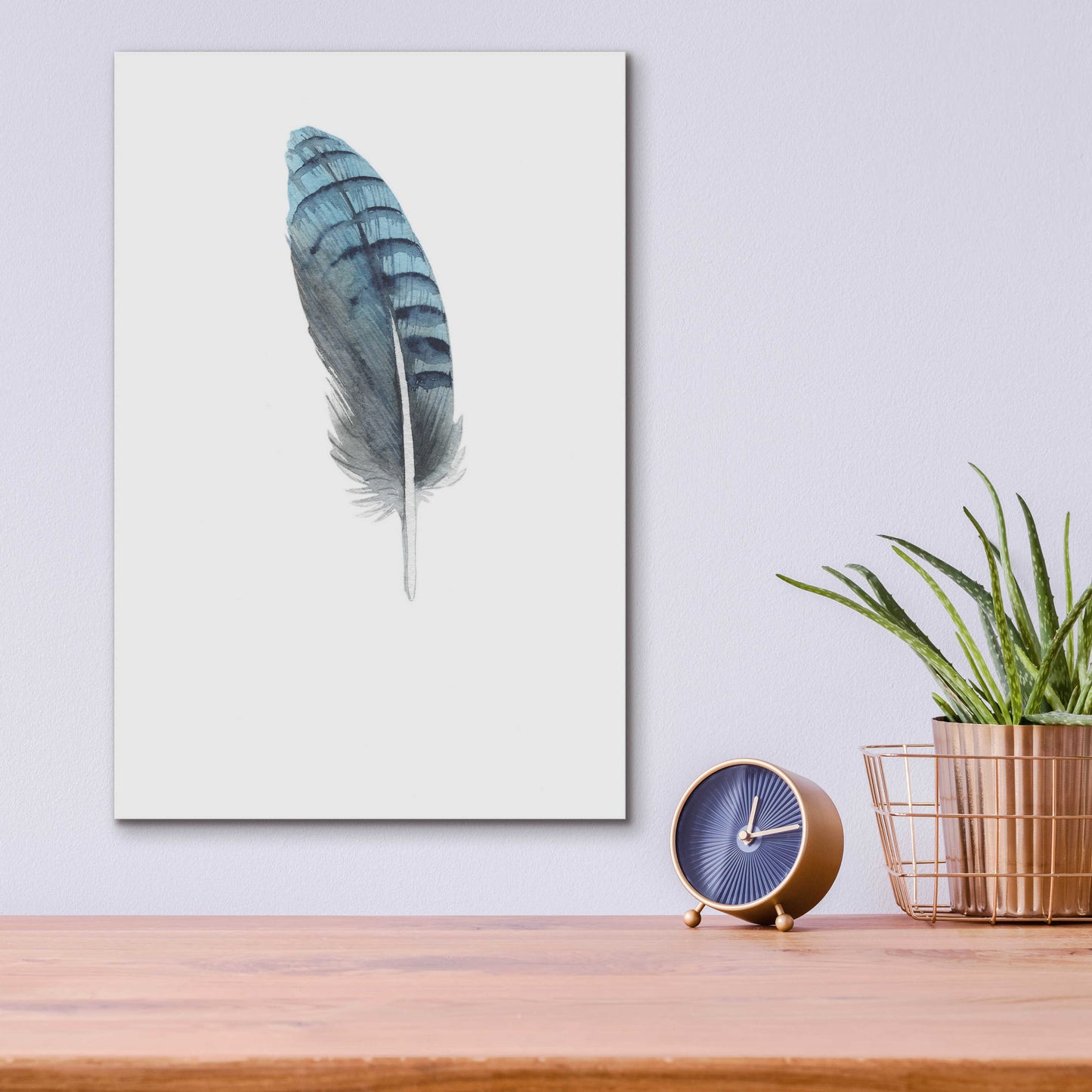 Epic Art 'Feather 2' by Incado, Acrylic Glass Wall Art,12x16