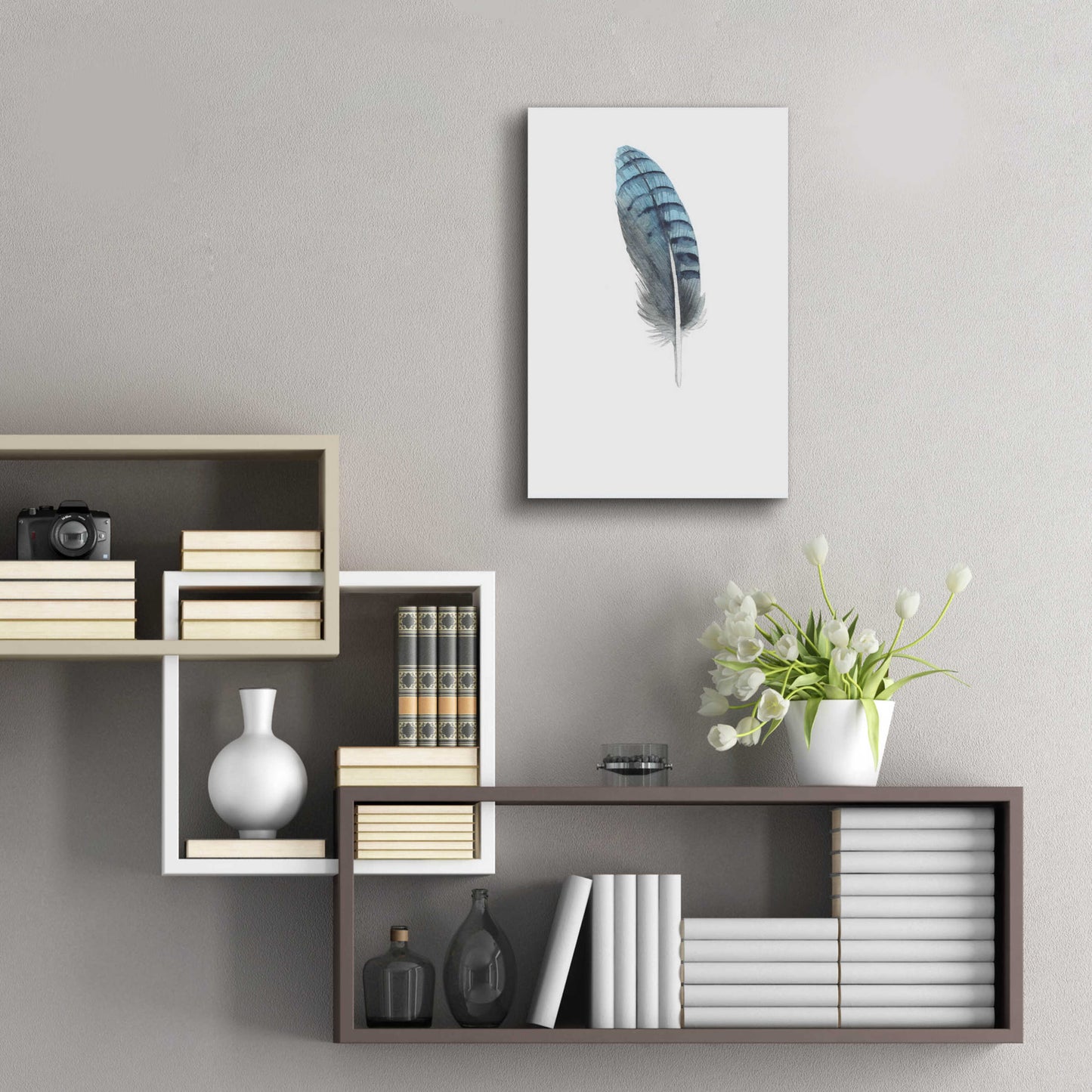 Epic Art 'Feather 2' by Incado, Acrylic Glass Wall Art,16x24