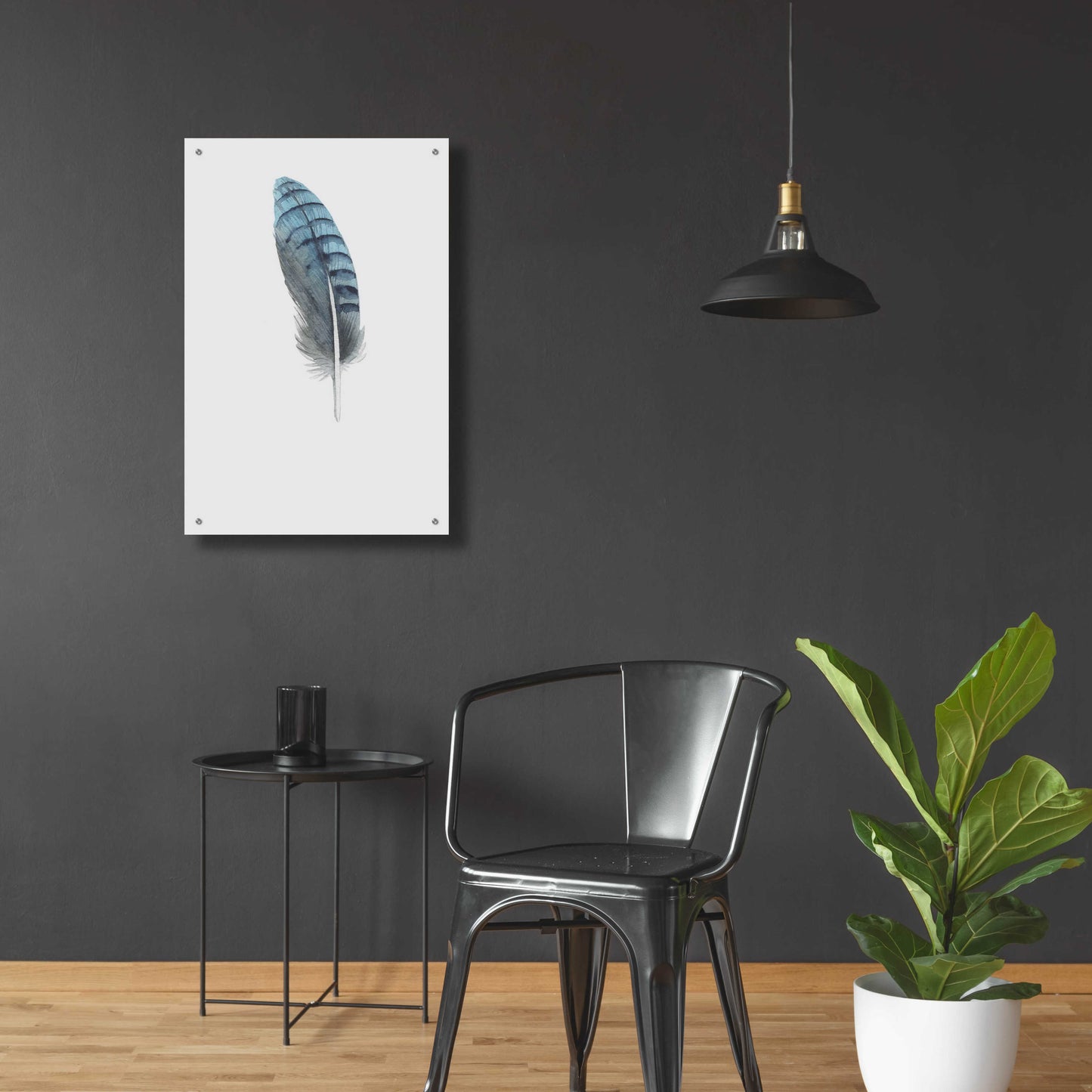 Epic Art 'Feather 2' by Incado, Acrylic Glass Wall Art,24x36