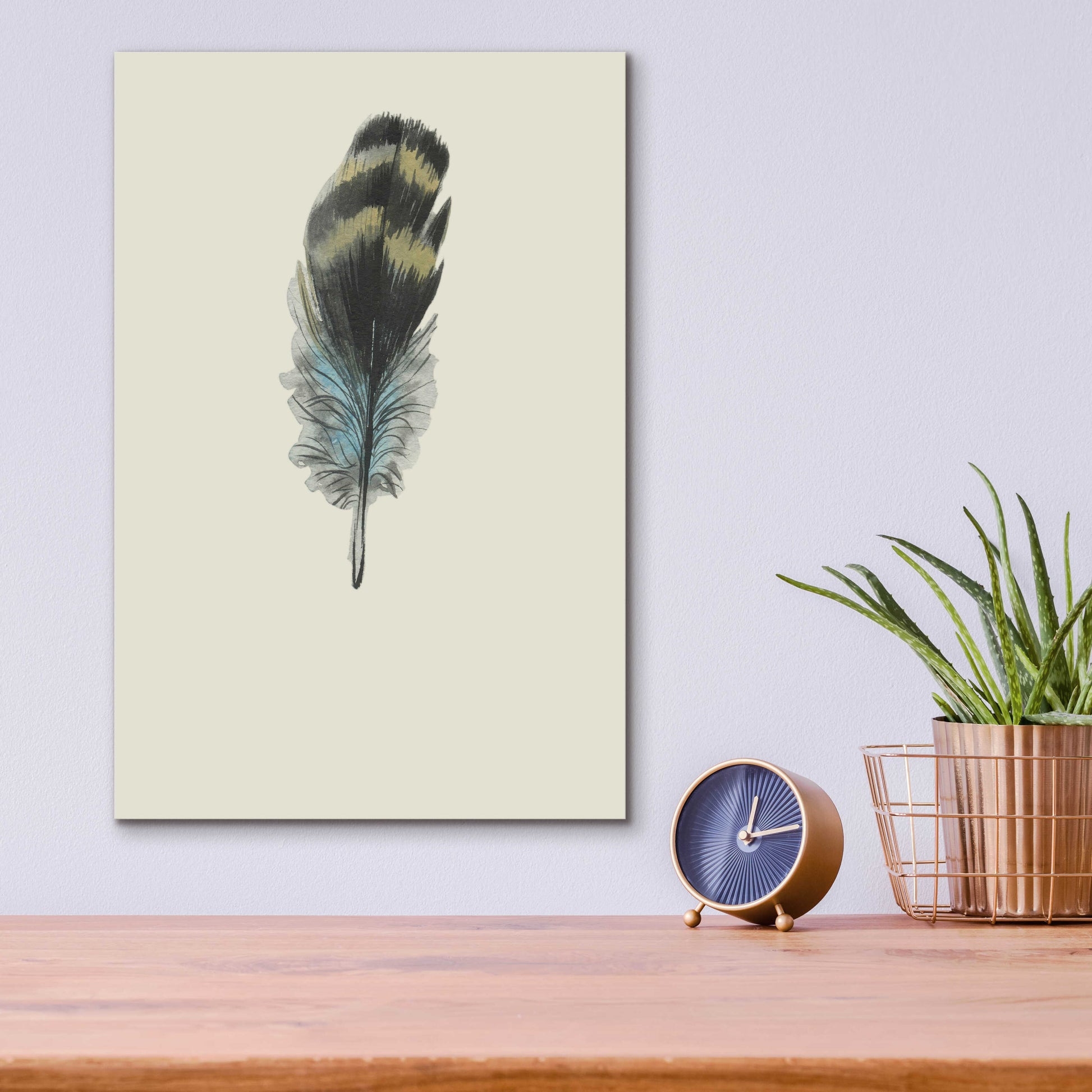 Epic Art 'Feather 3' by Incado, Acrylic Glass Wall Art,12x16